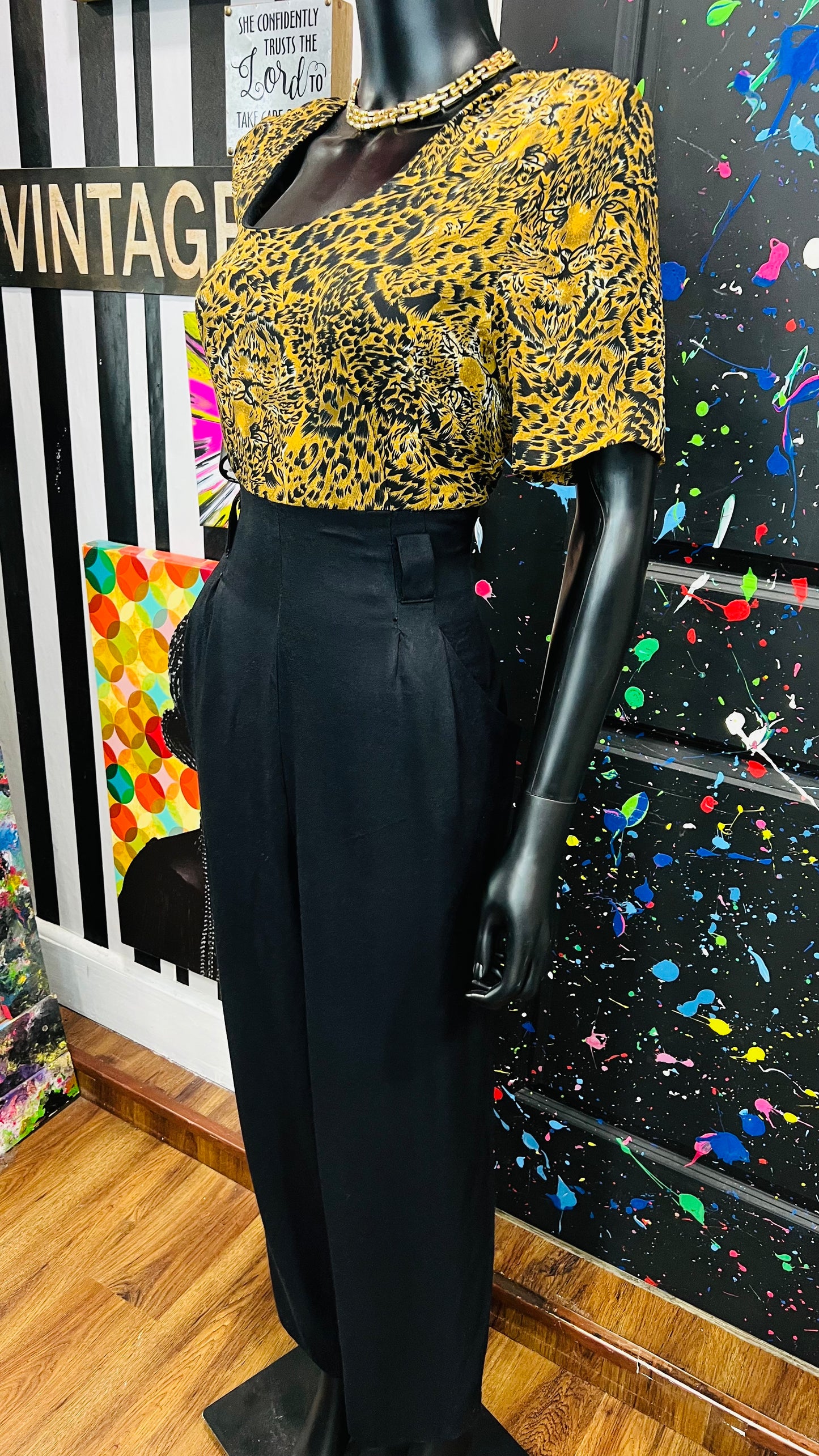 Vintage Cheetah Print Jumpsuit (14)