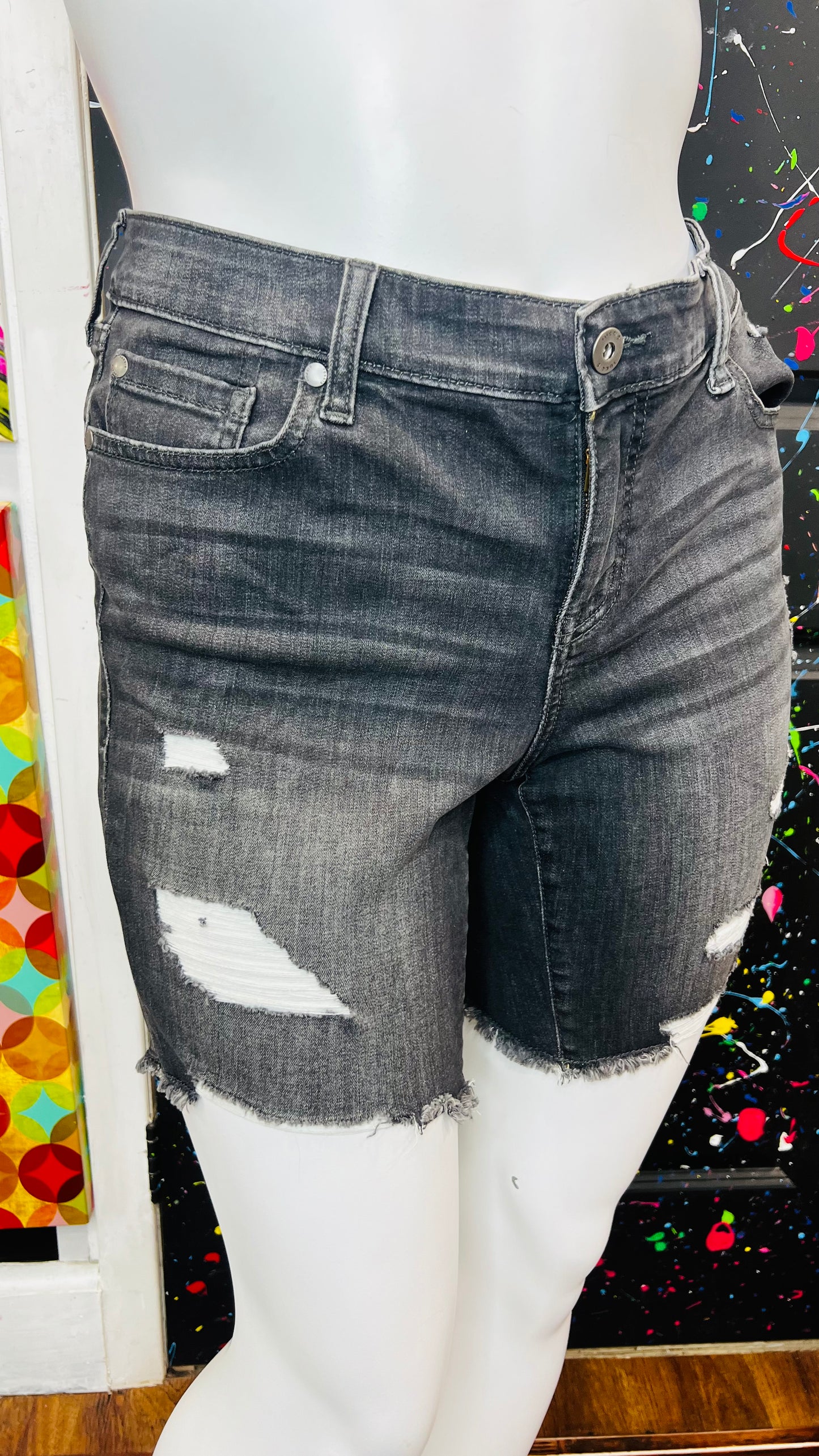 Torrid Distressed Denim Shorts (18)