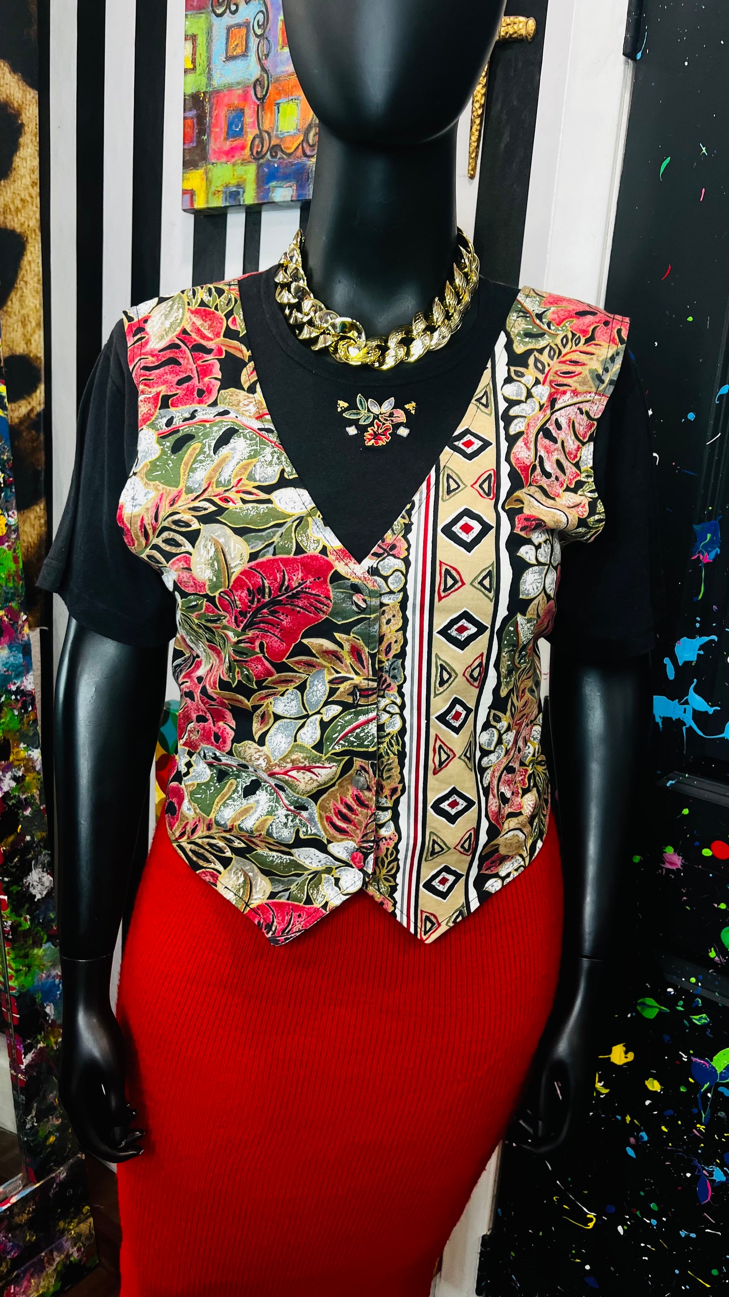 Vintage Deadstock Blouse w/ Vest (16)