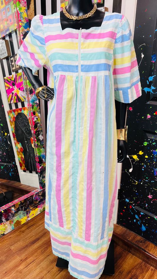 Vintage Striped Night Gown (16)