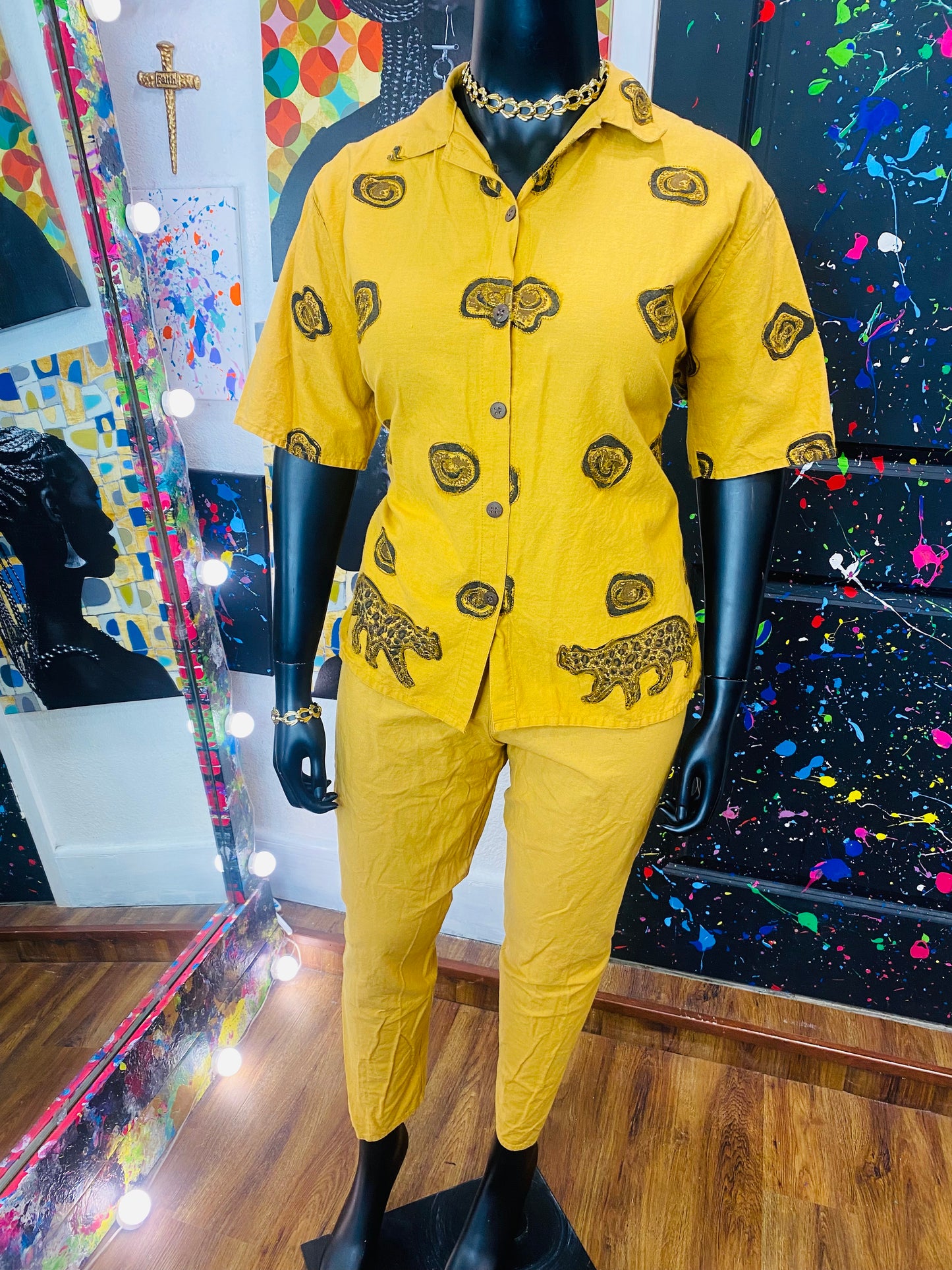 Vintage Erica Brooke 2pc Pants Set