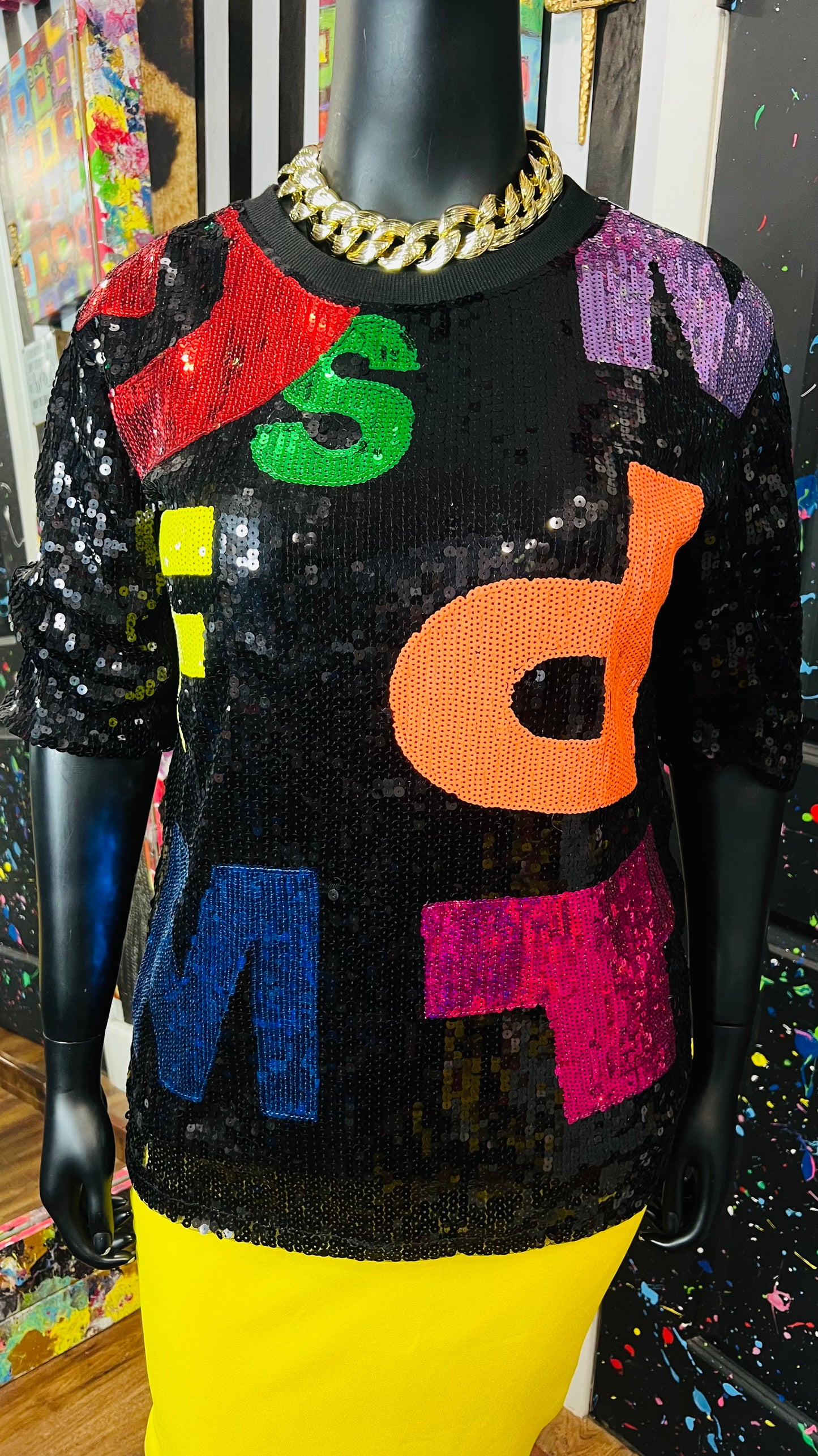 Super Fun Sequin Letter Blouse (18/20)