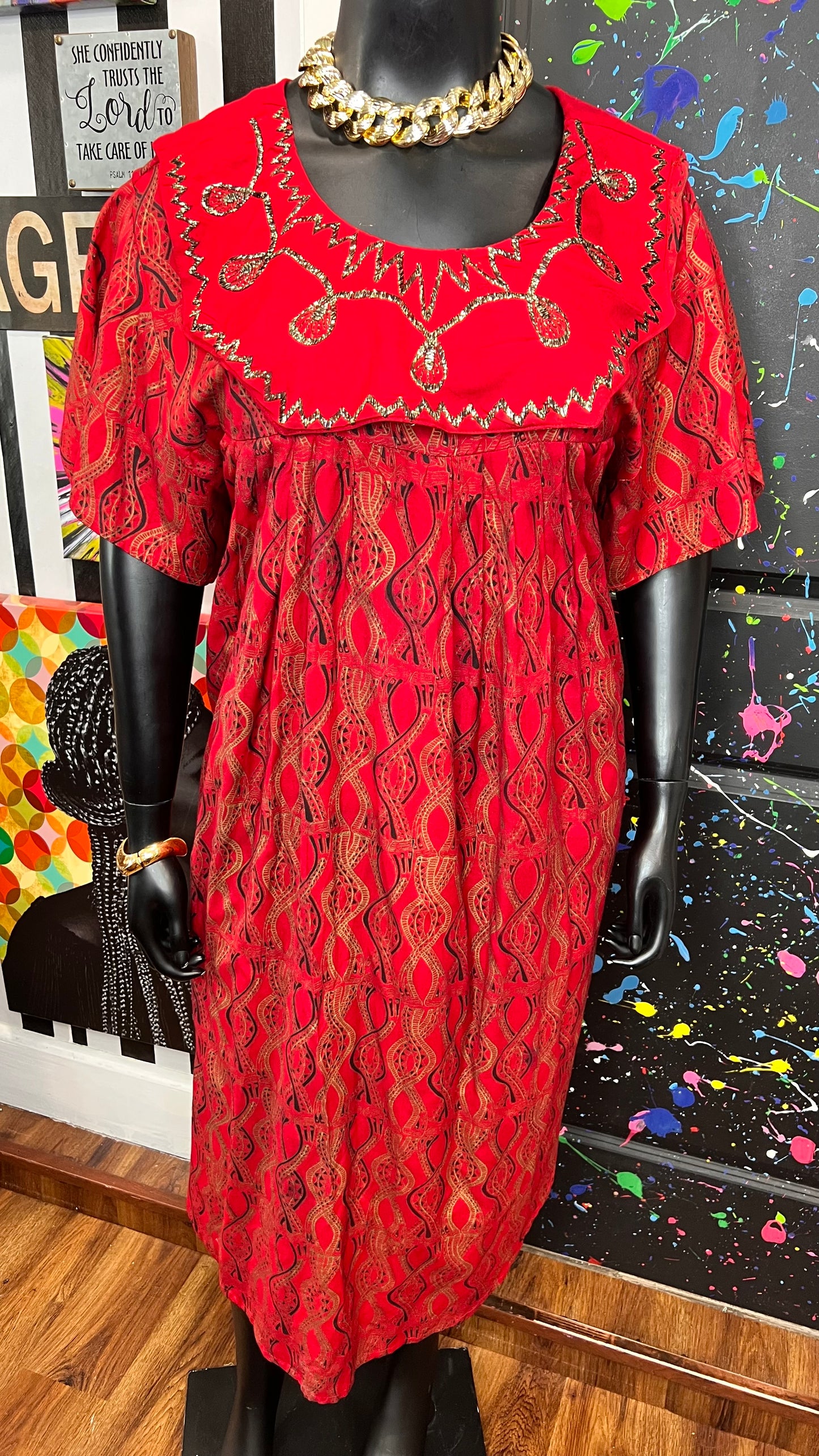 Vintage True Traditional African Dress (16)
