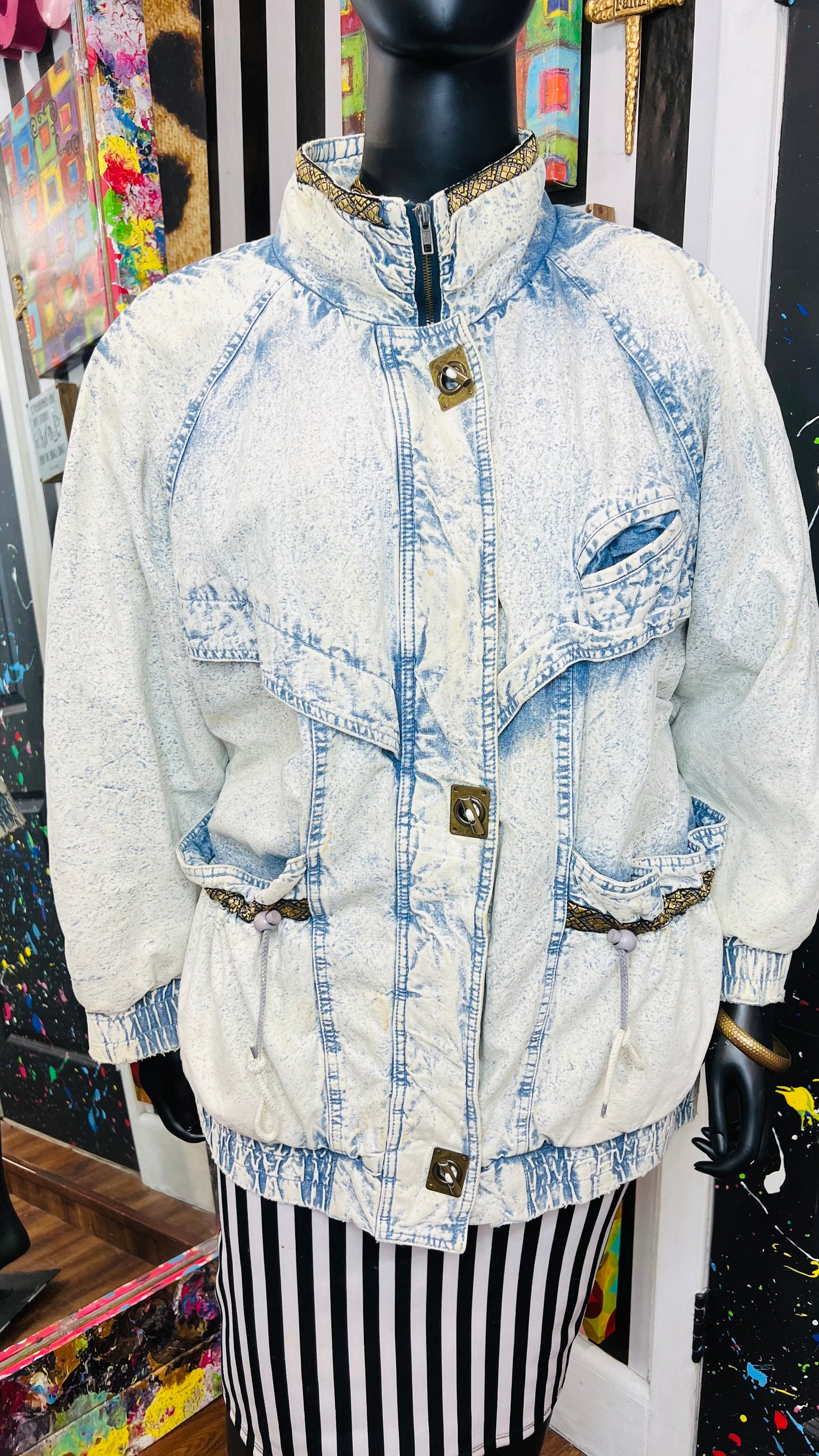 Vintage Stone Wash Puffer Coat (26/28)