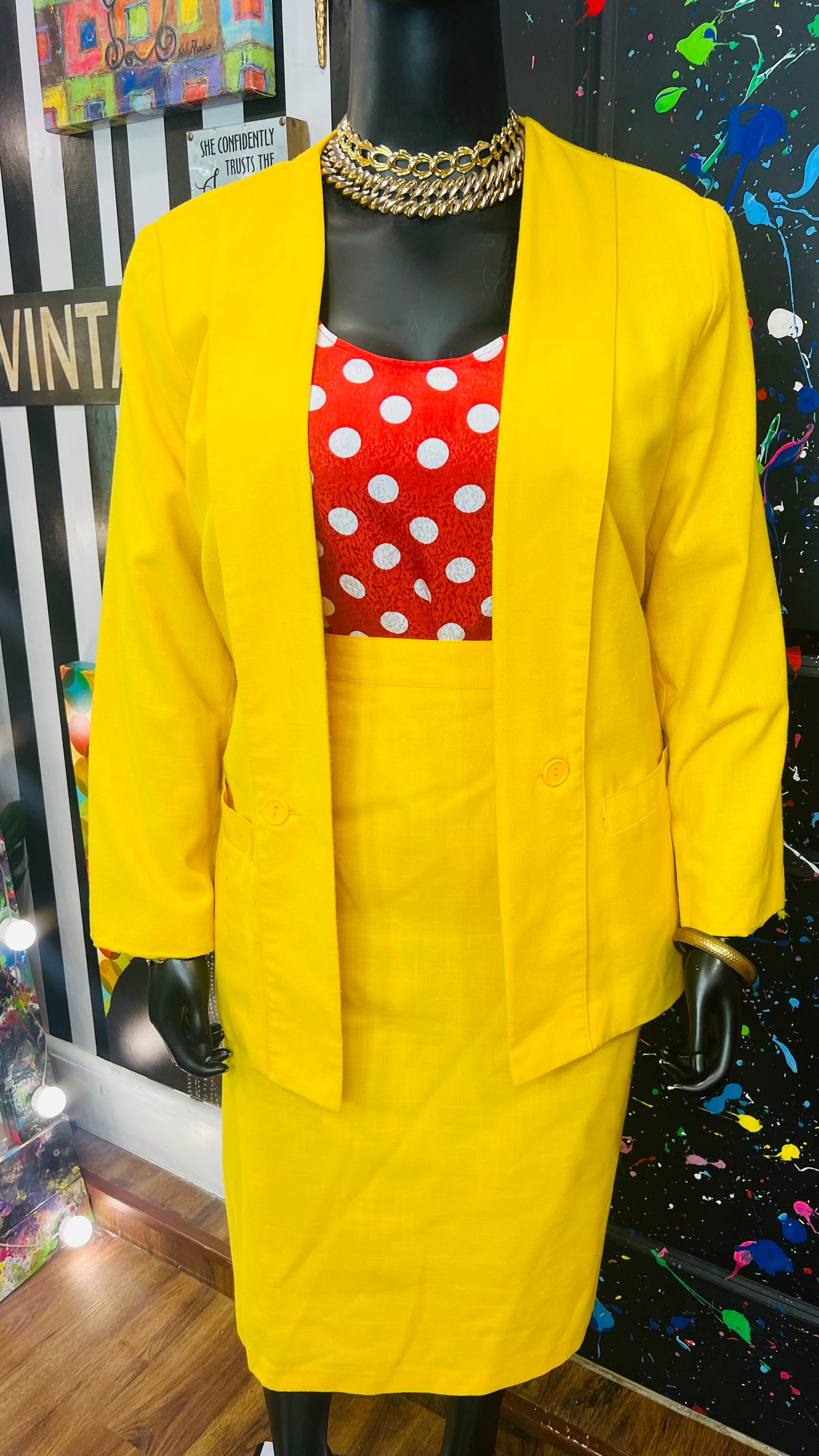 Vintage Diana Marco Suit (22W)