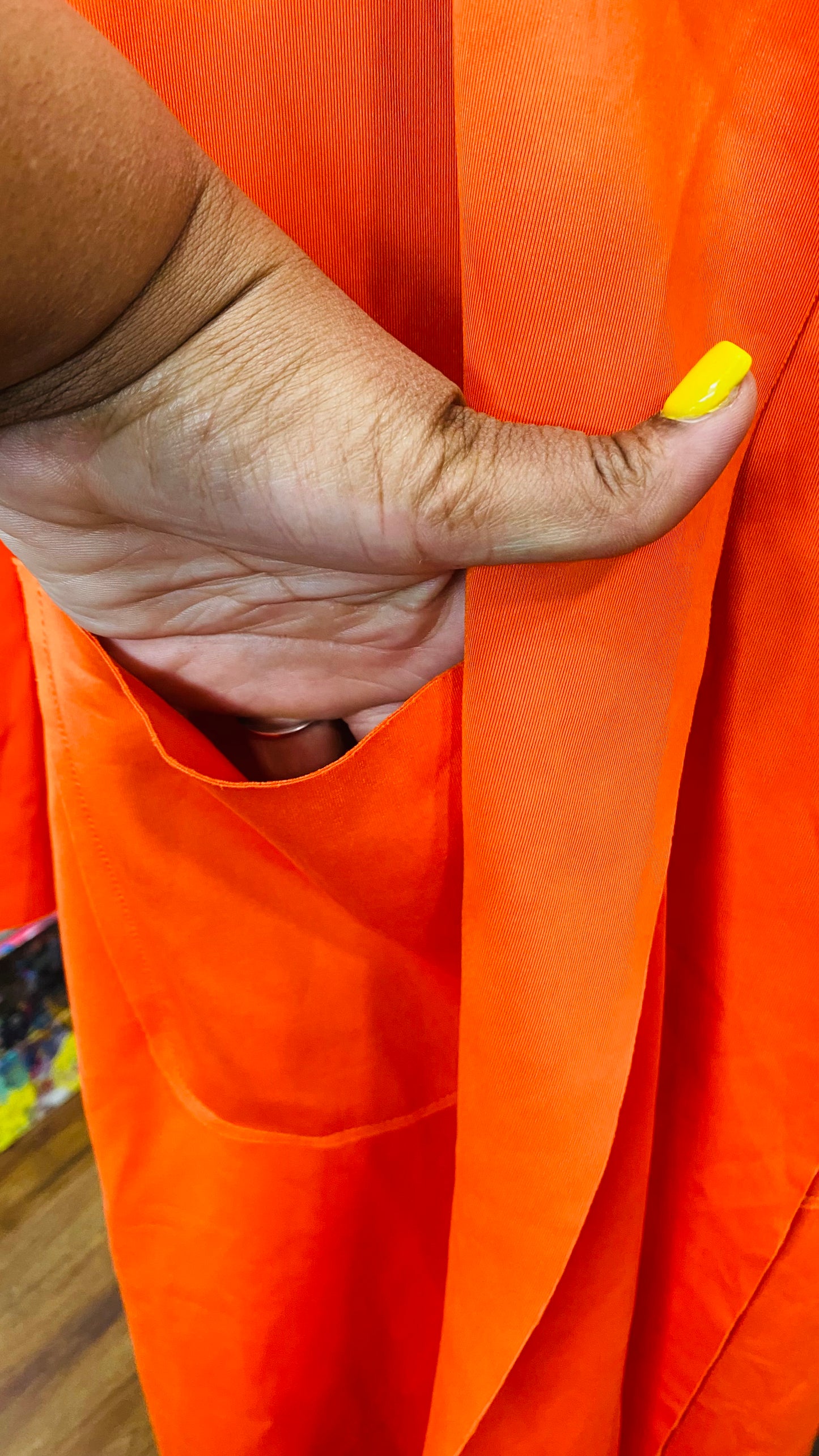 New with Tags Orange Flowly Open Duster (16)