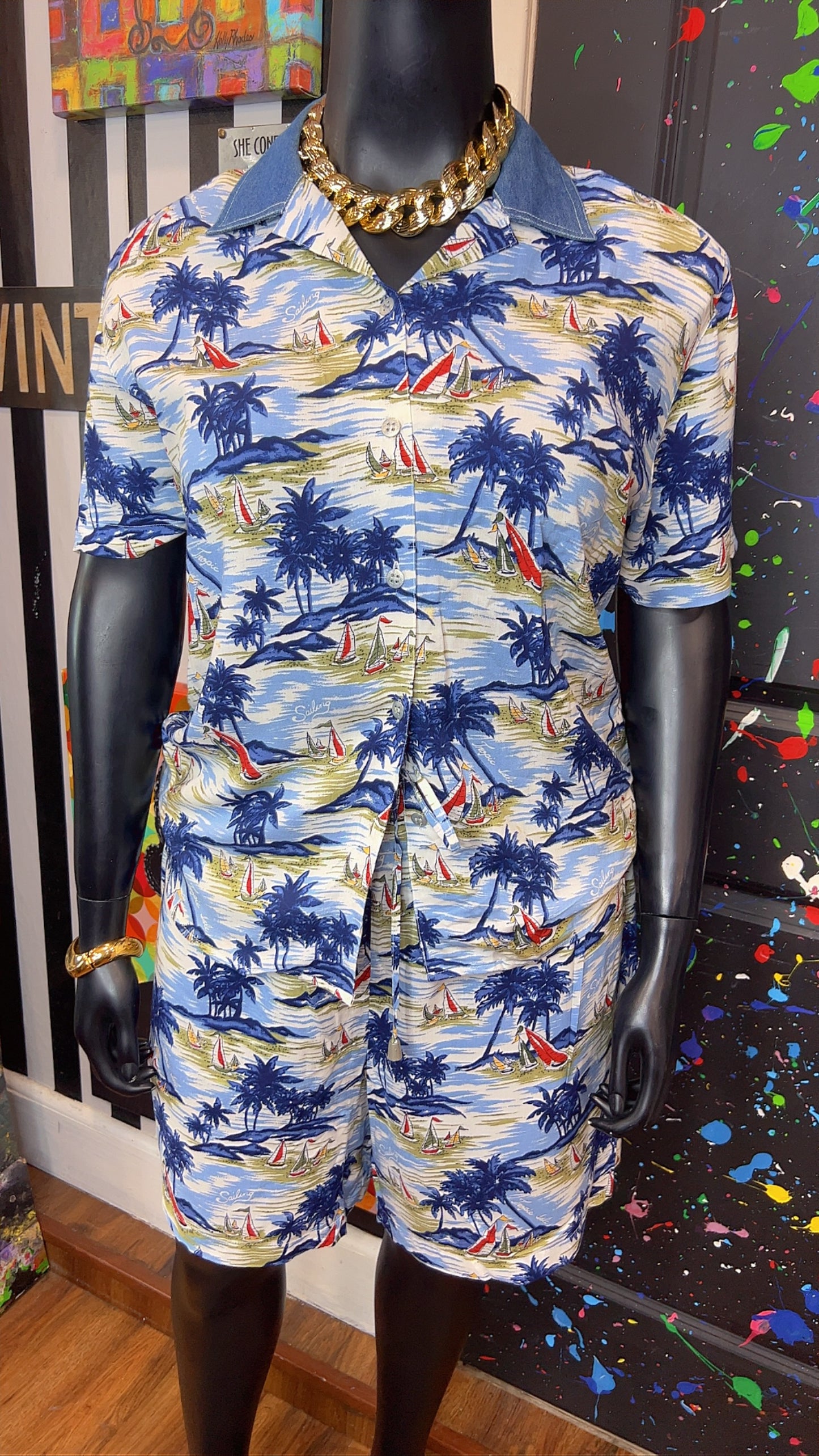 Vintage Tropical Shorts Set (16)