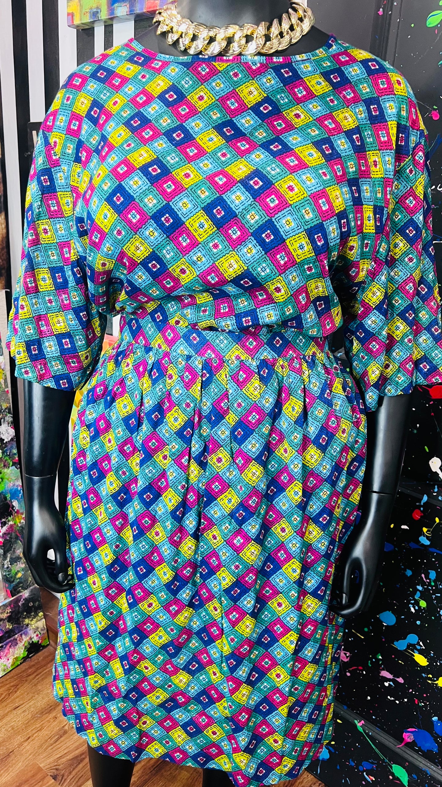 Vintage Light Weight 90’s Skirt Set (22)
