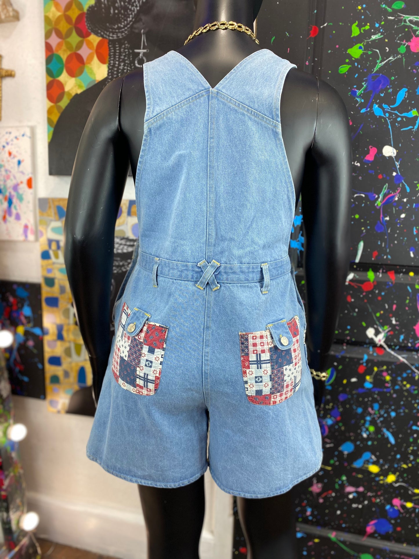 Vintage Overalls Shorts