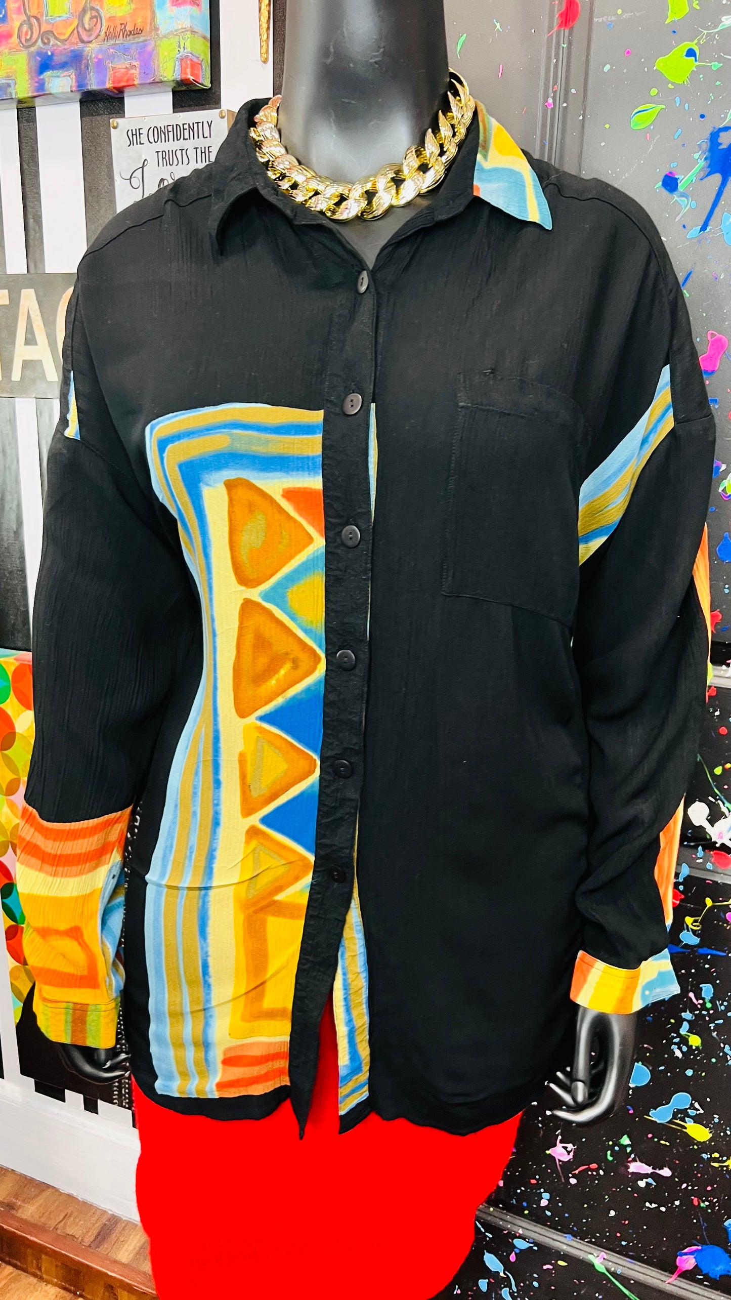 Vintage Rayon 90’s Blouse (24/26)