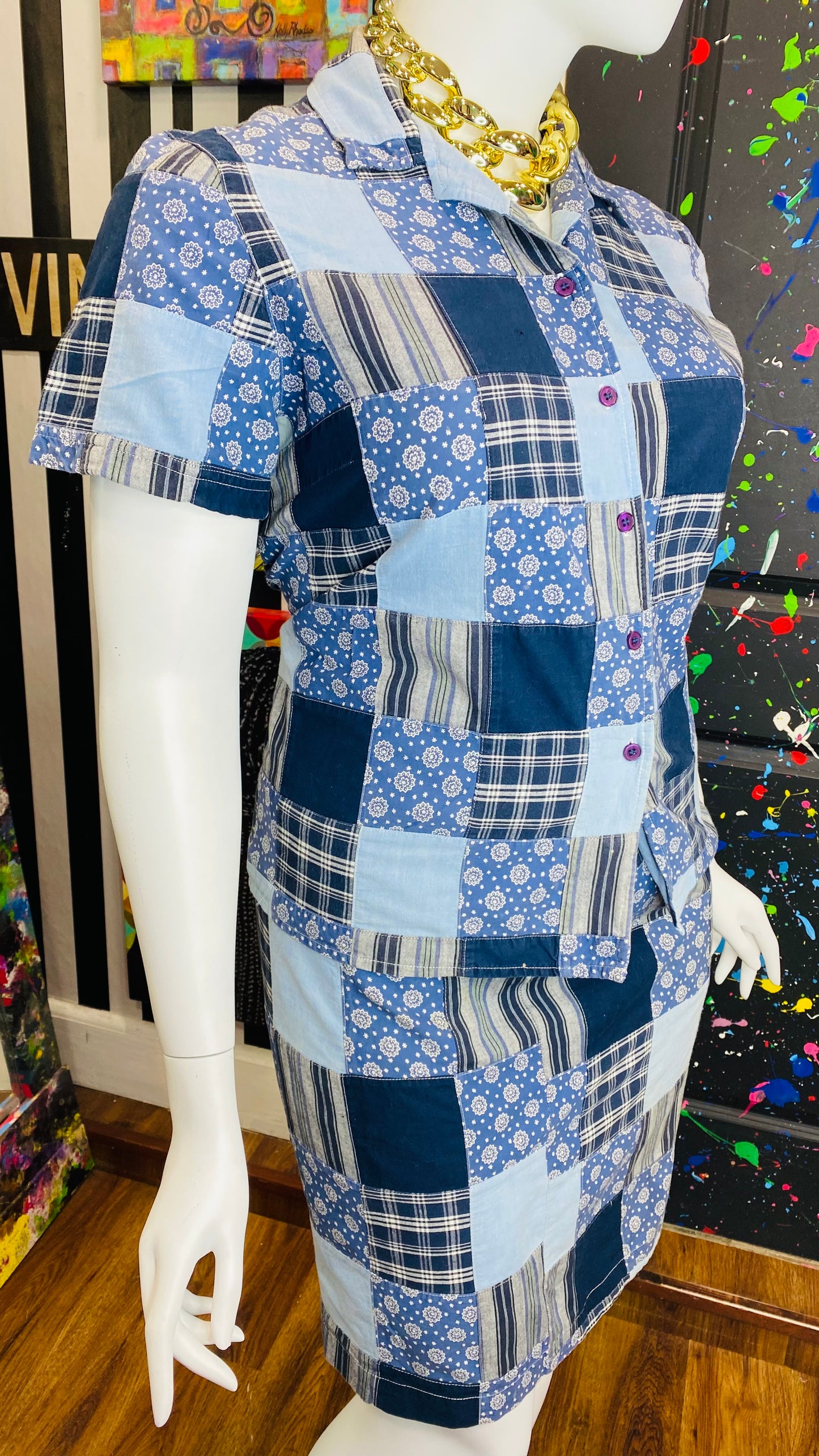 Vintage Patchwork Skirt Set (16)