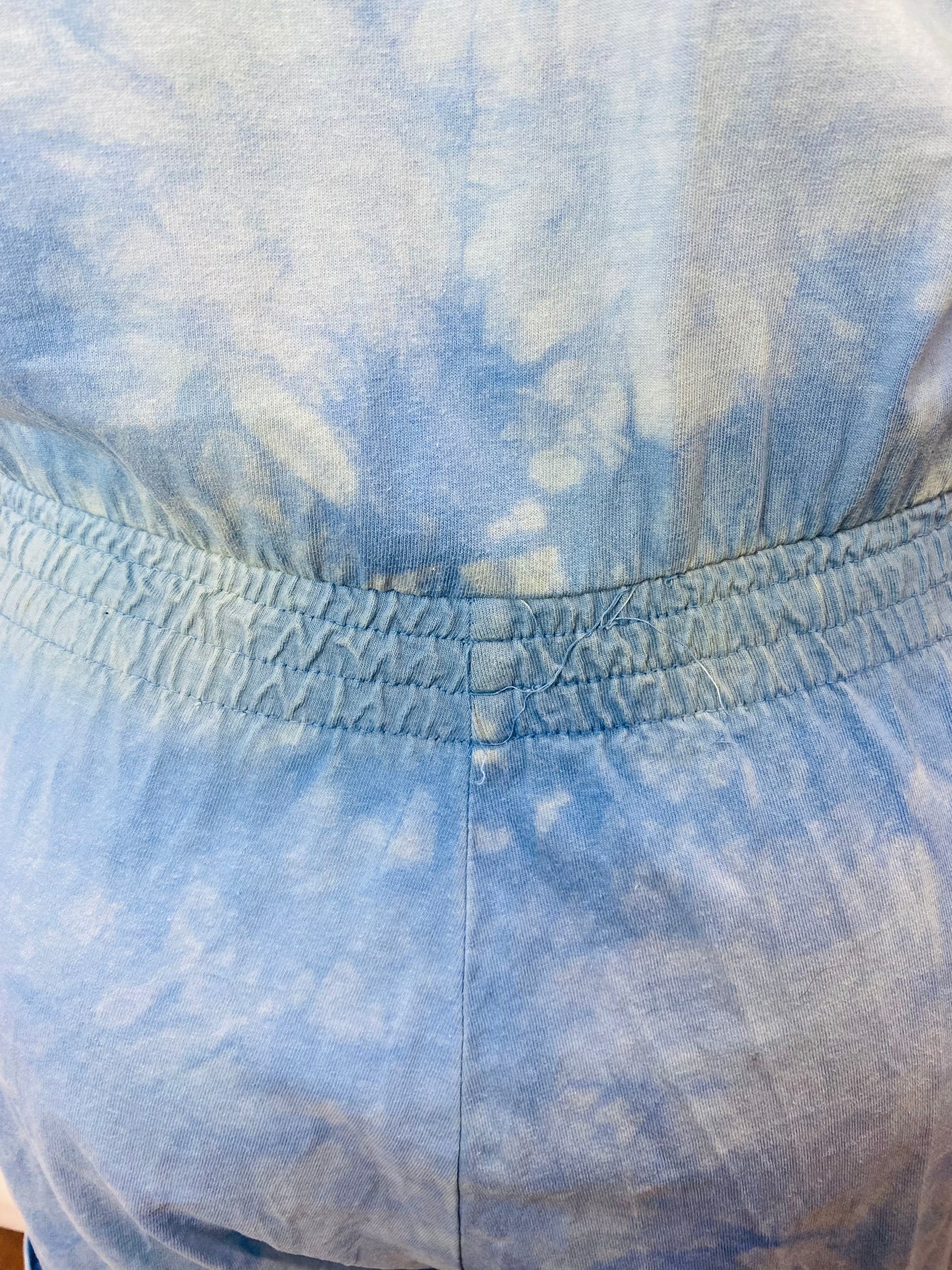 Vintage Denim Jewel Studded Romper