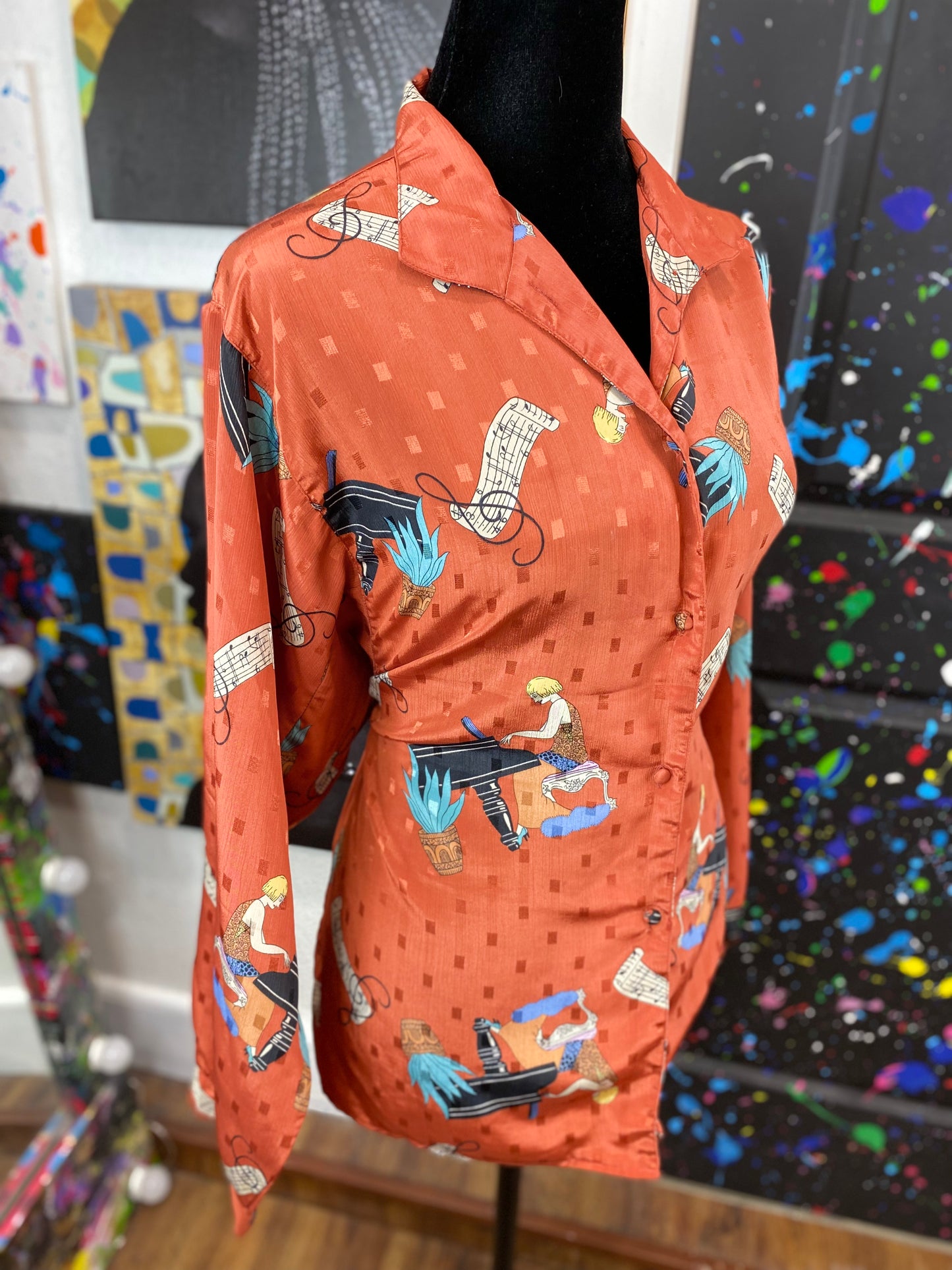 Vintage Long Sleeve Blouse