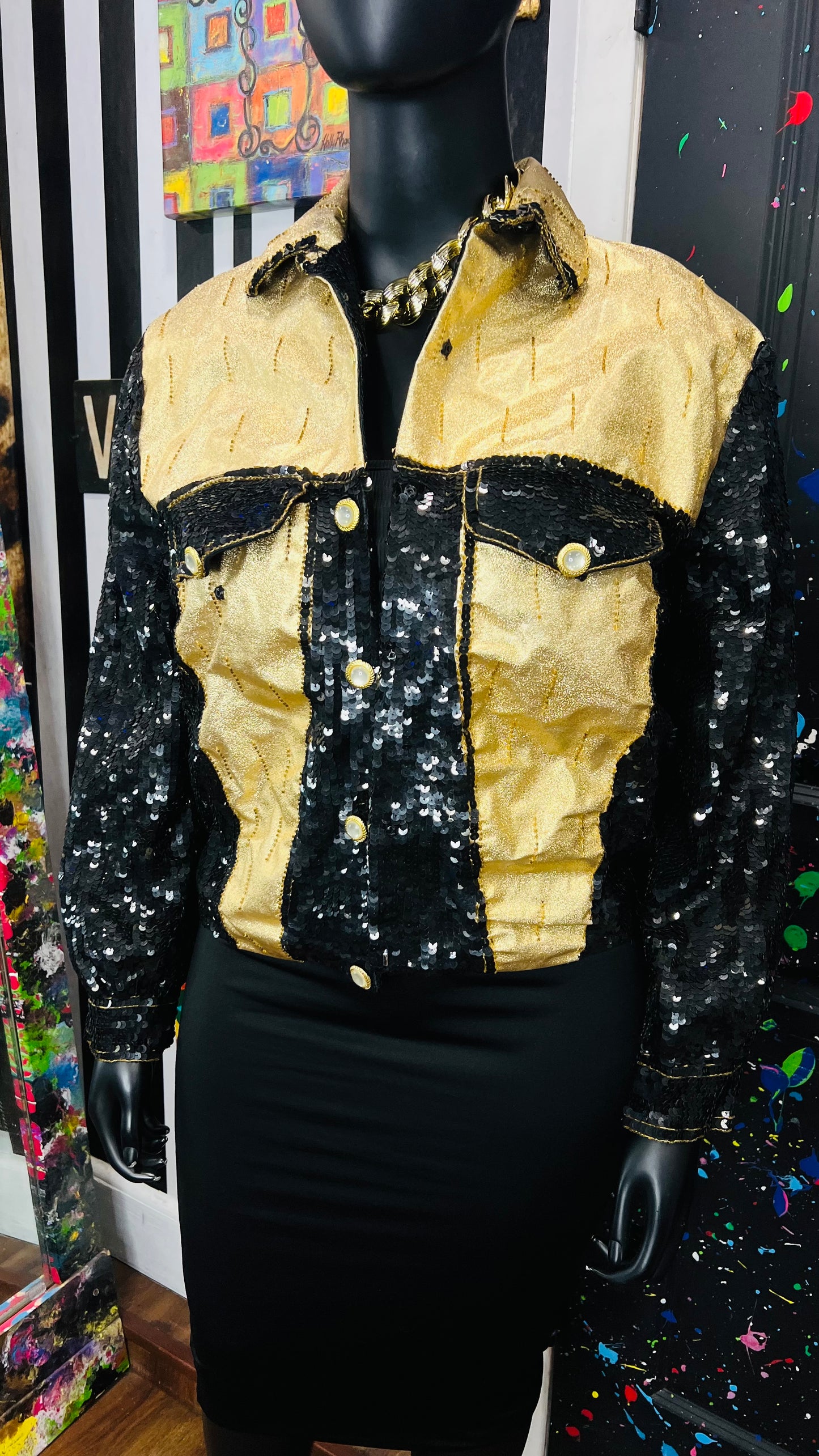 Vintage Modi Sequin Jacket (16)