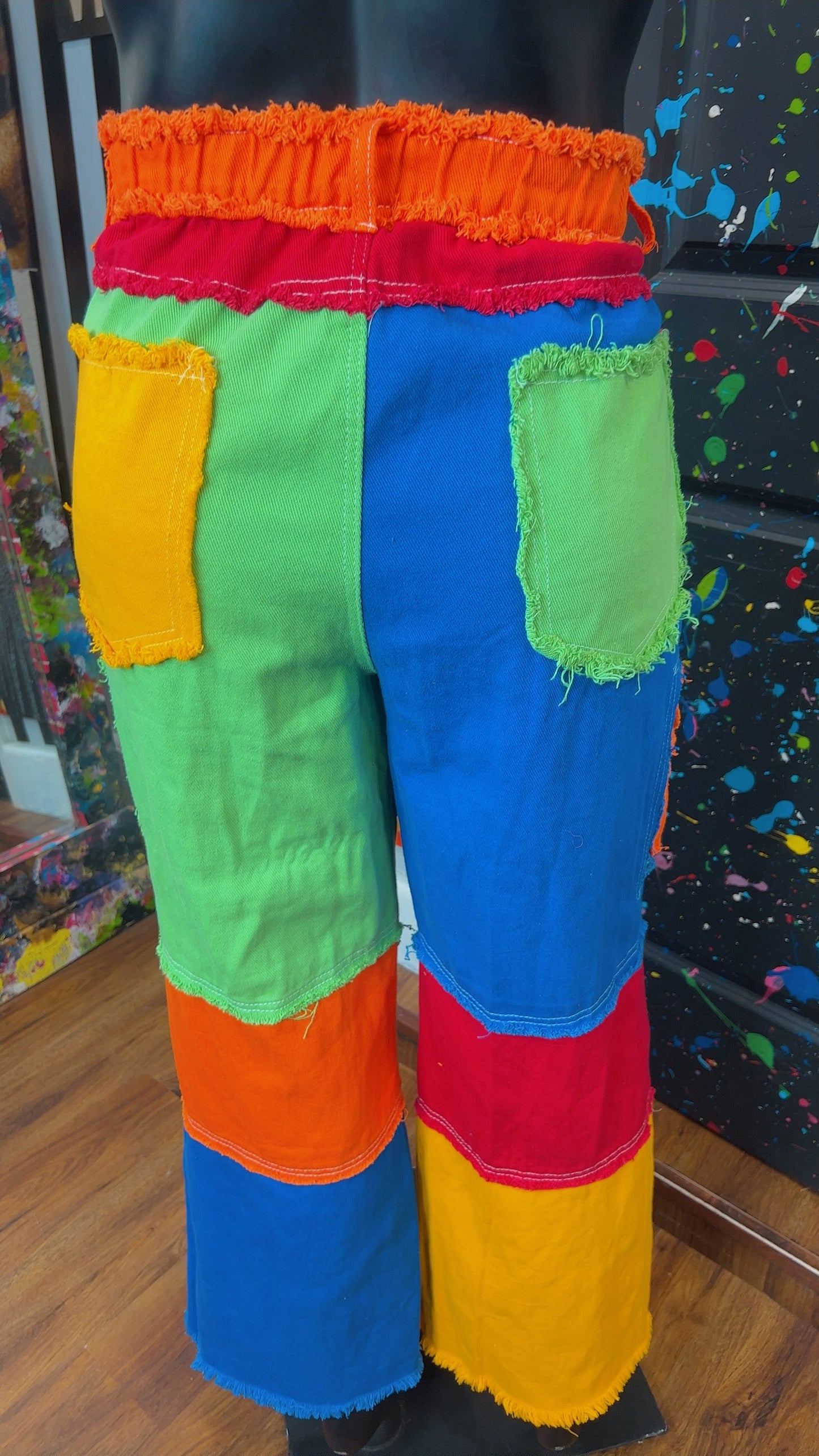Colorblock Patchwork Jeans (18)
