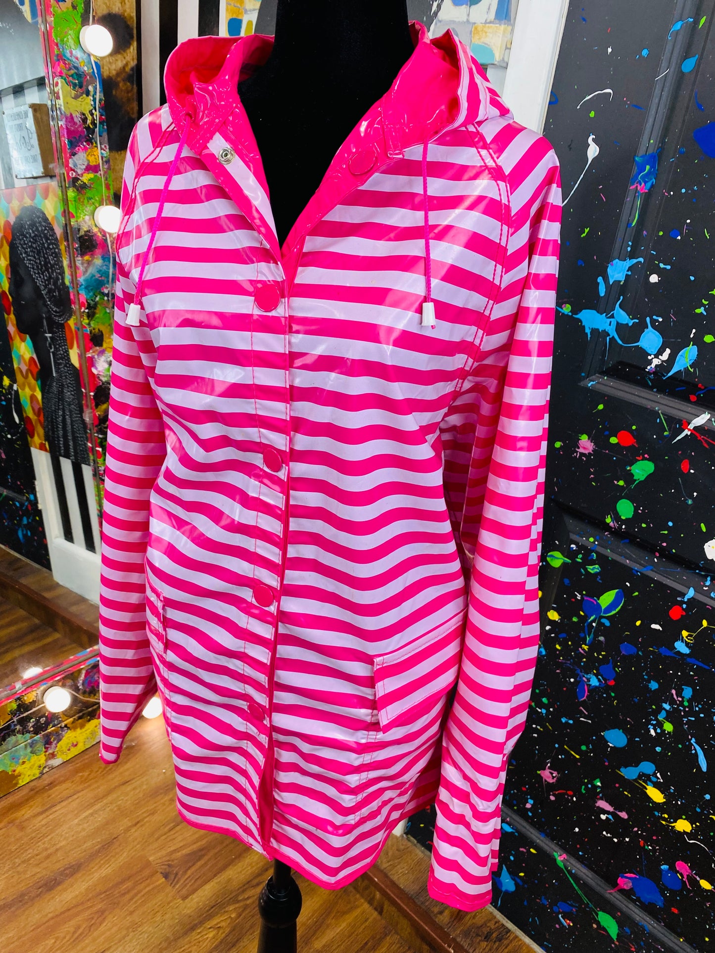 Vintage Reversible Rain Coat