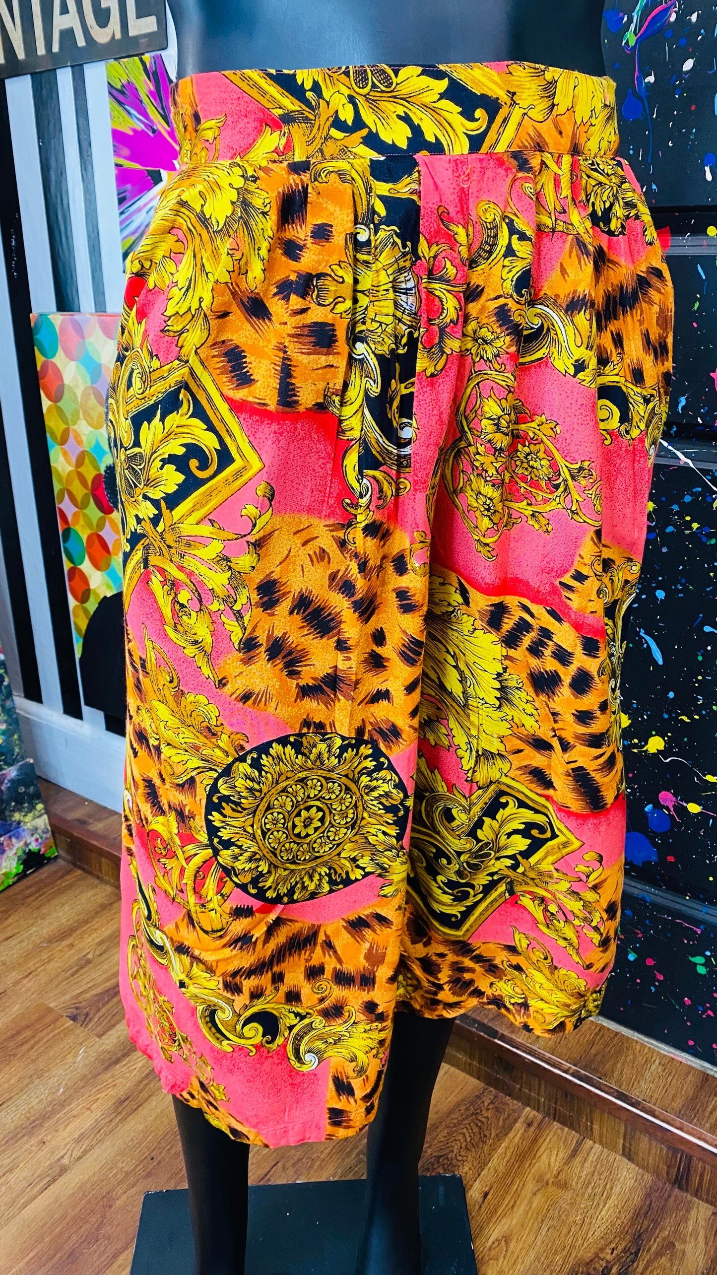 Vintage 100% Rayon Gauchos (14/16)