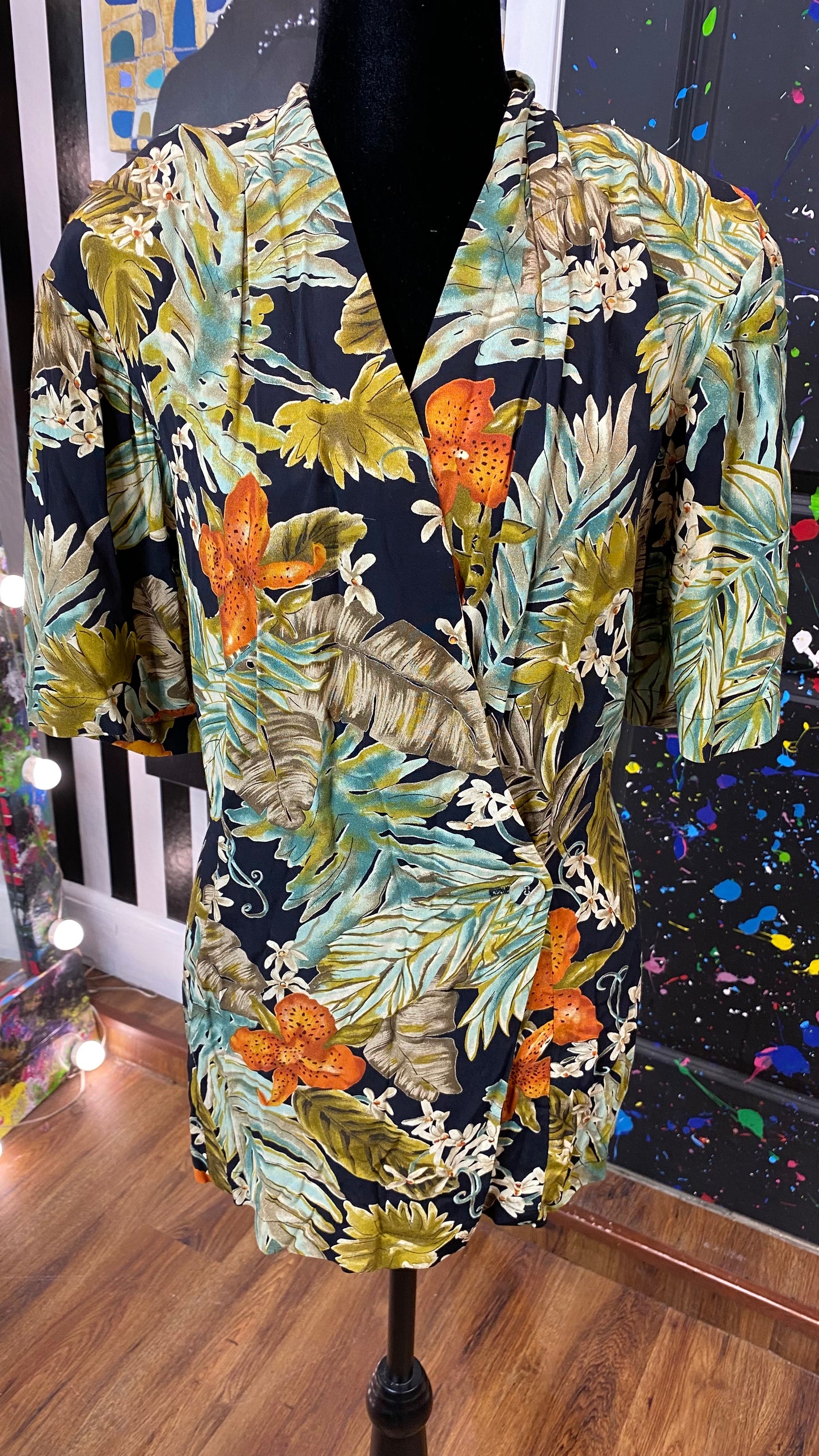 Vintage Carole Little Short Sleeve Blouse