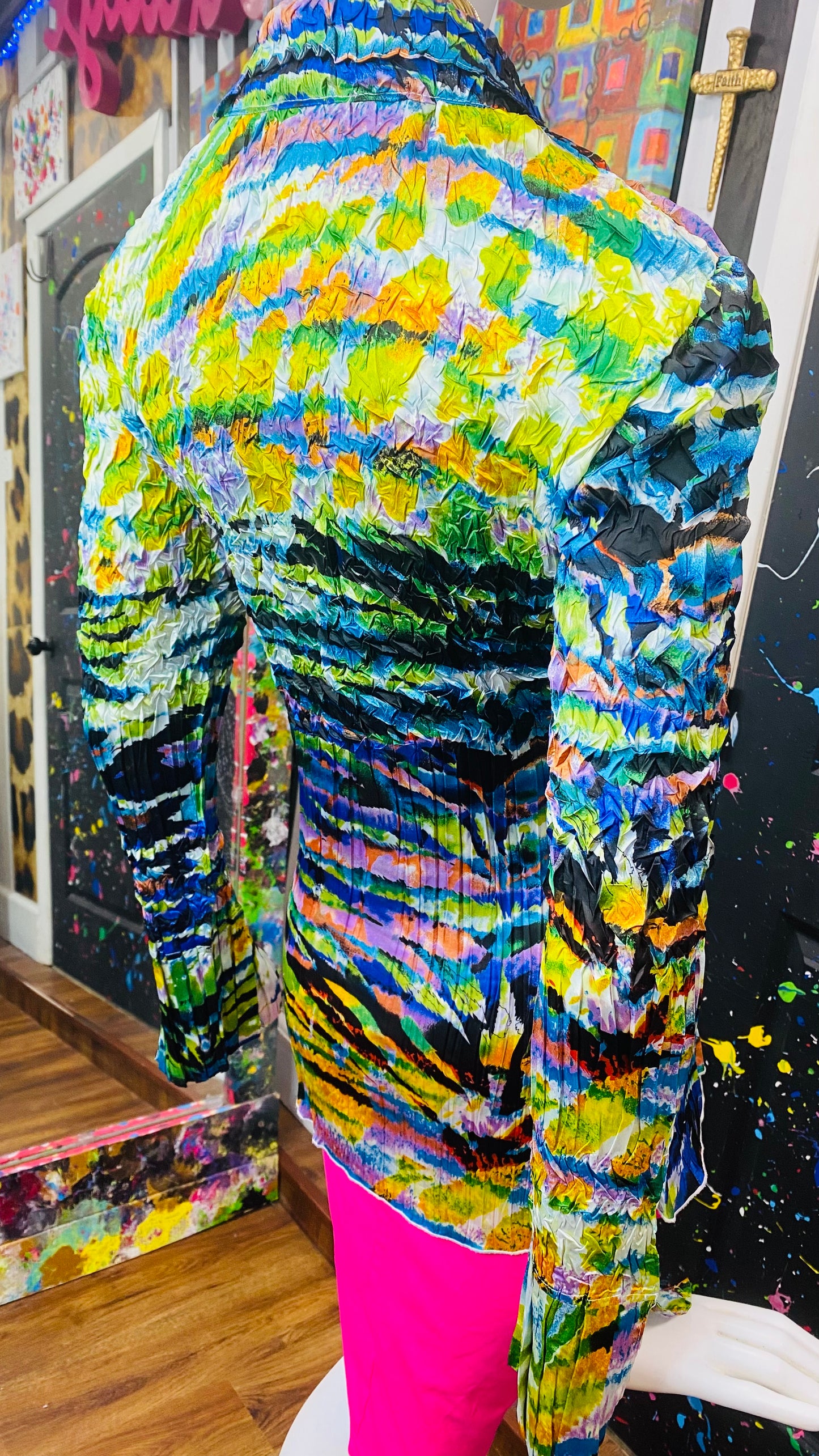 Abstract Accordion Blouse (16/18)
