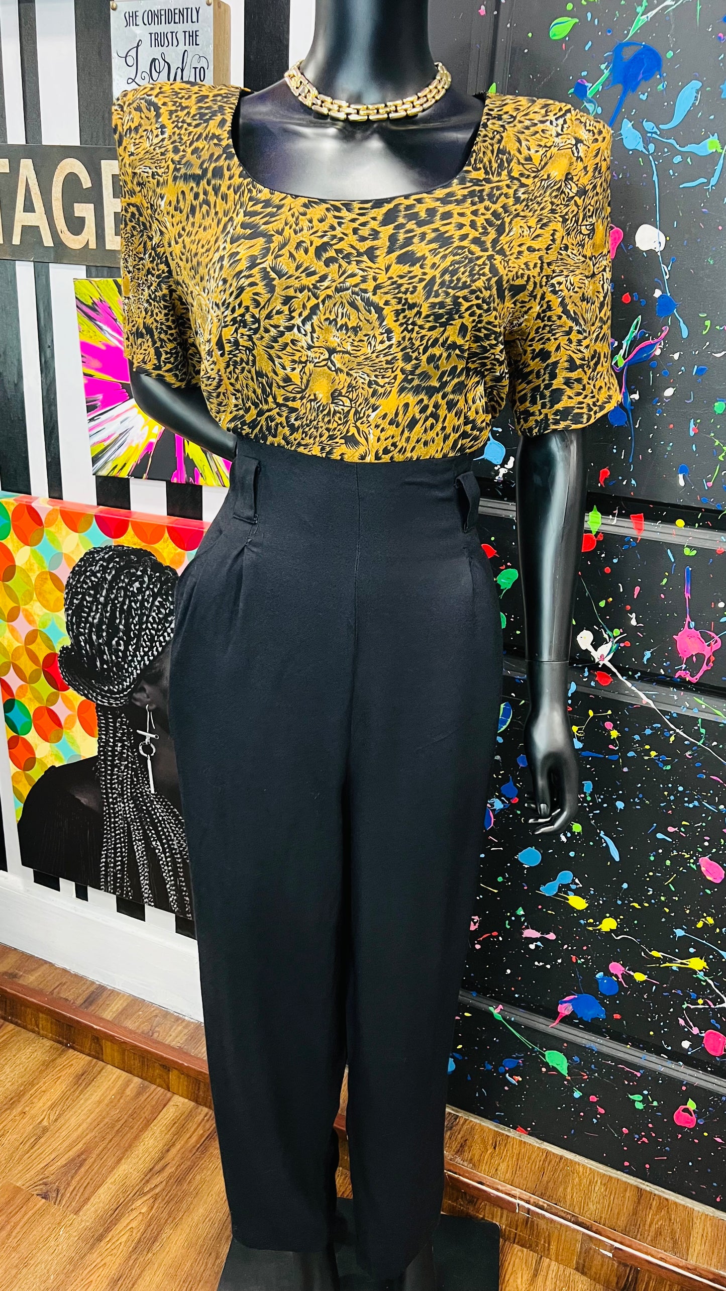 Vintage Cheetah Print Jumpsuit (14)