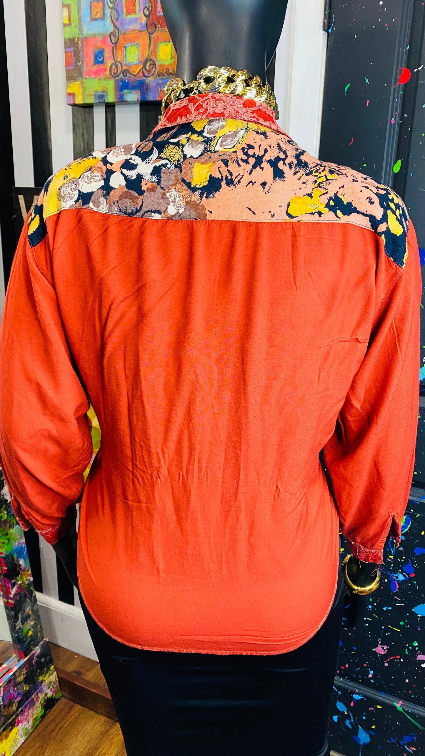 Vintage Abstract 90’s Blouse (16)
