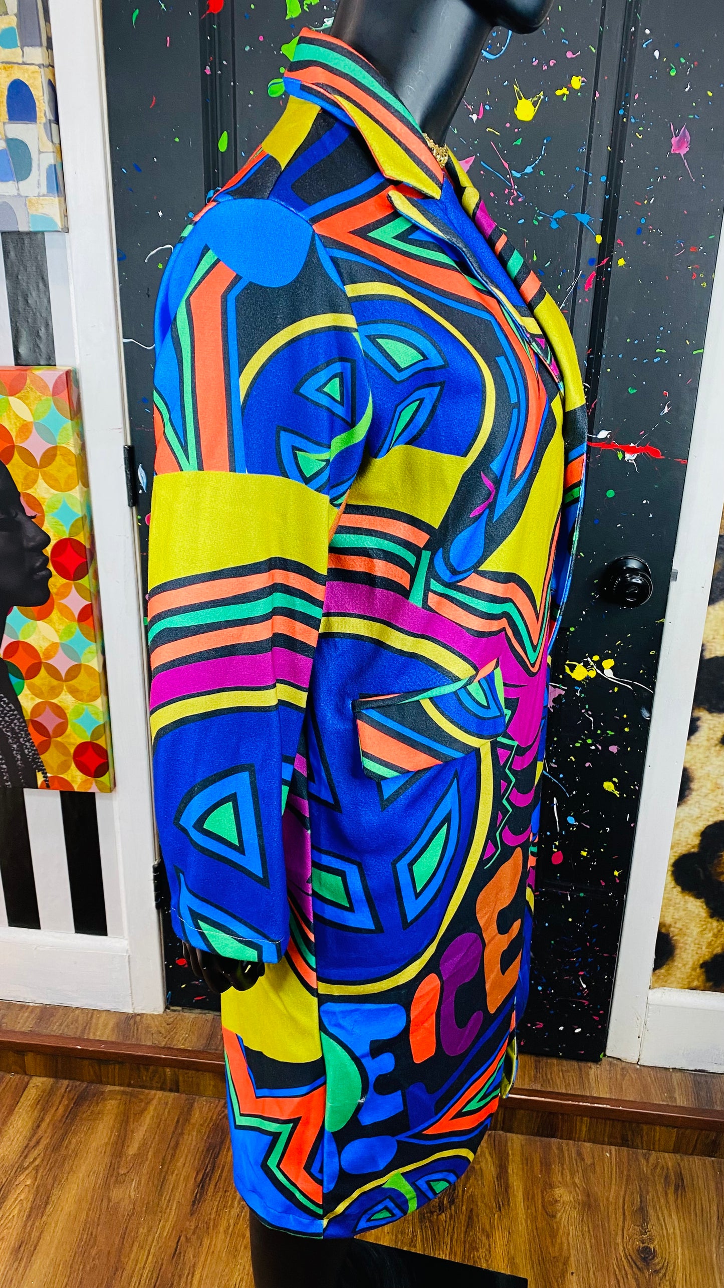 Multi Colored Long Coat