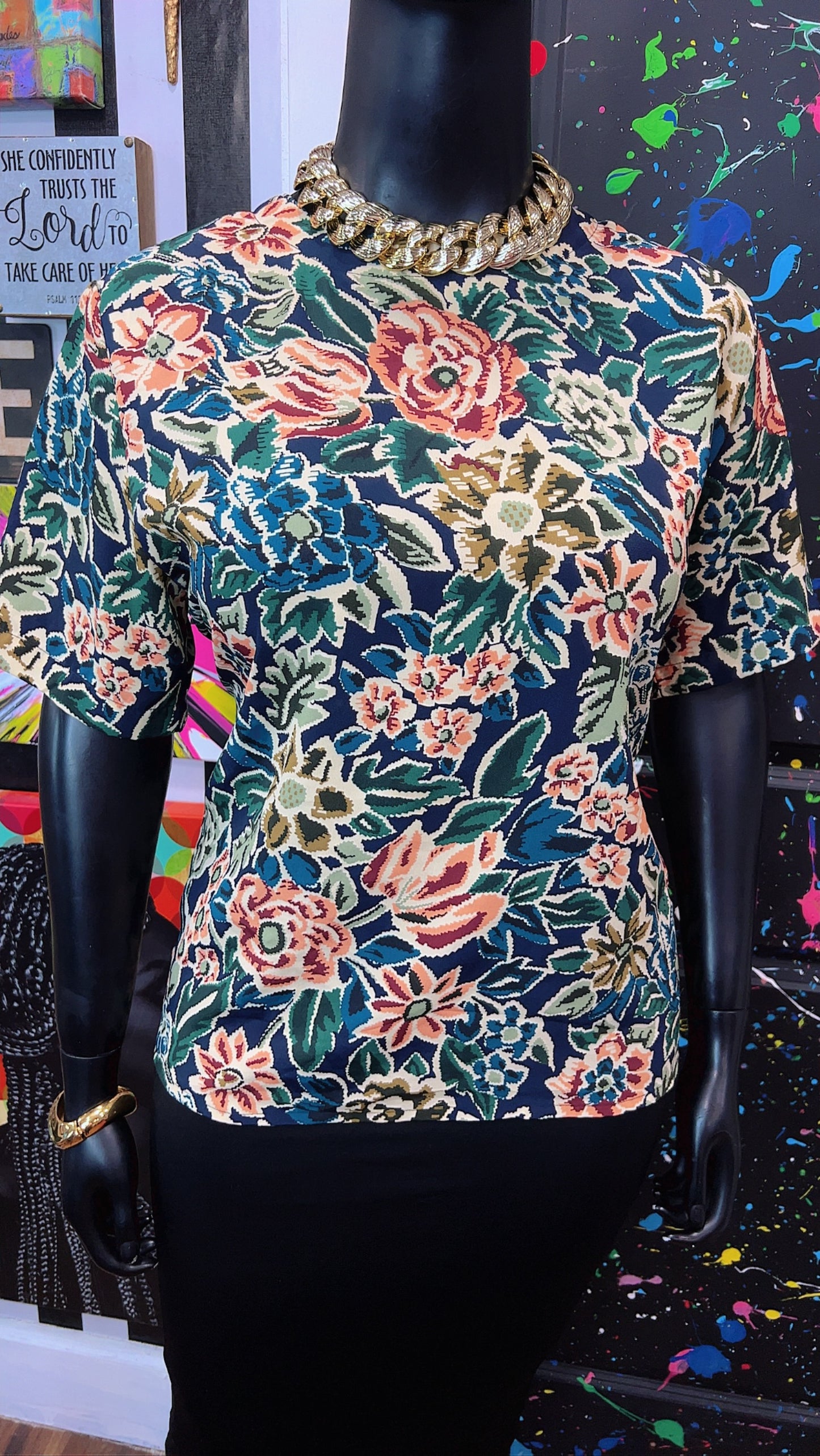 Vintage Polyester Blouse (16)