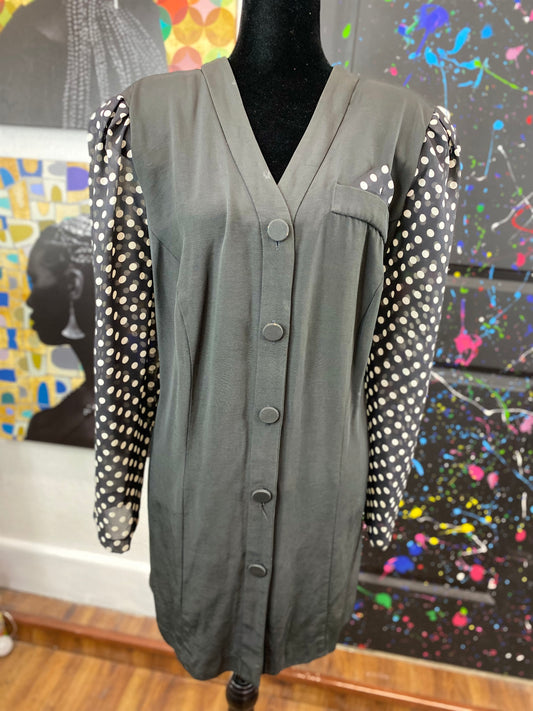 Vintage Sheer Sleeve Blouse