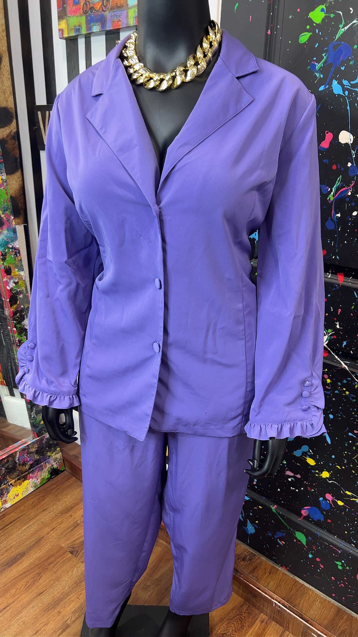 Vintage Purple Pants Set (16)
