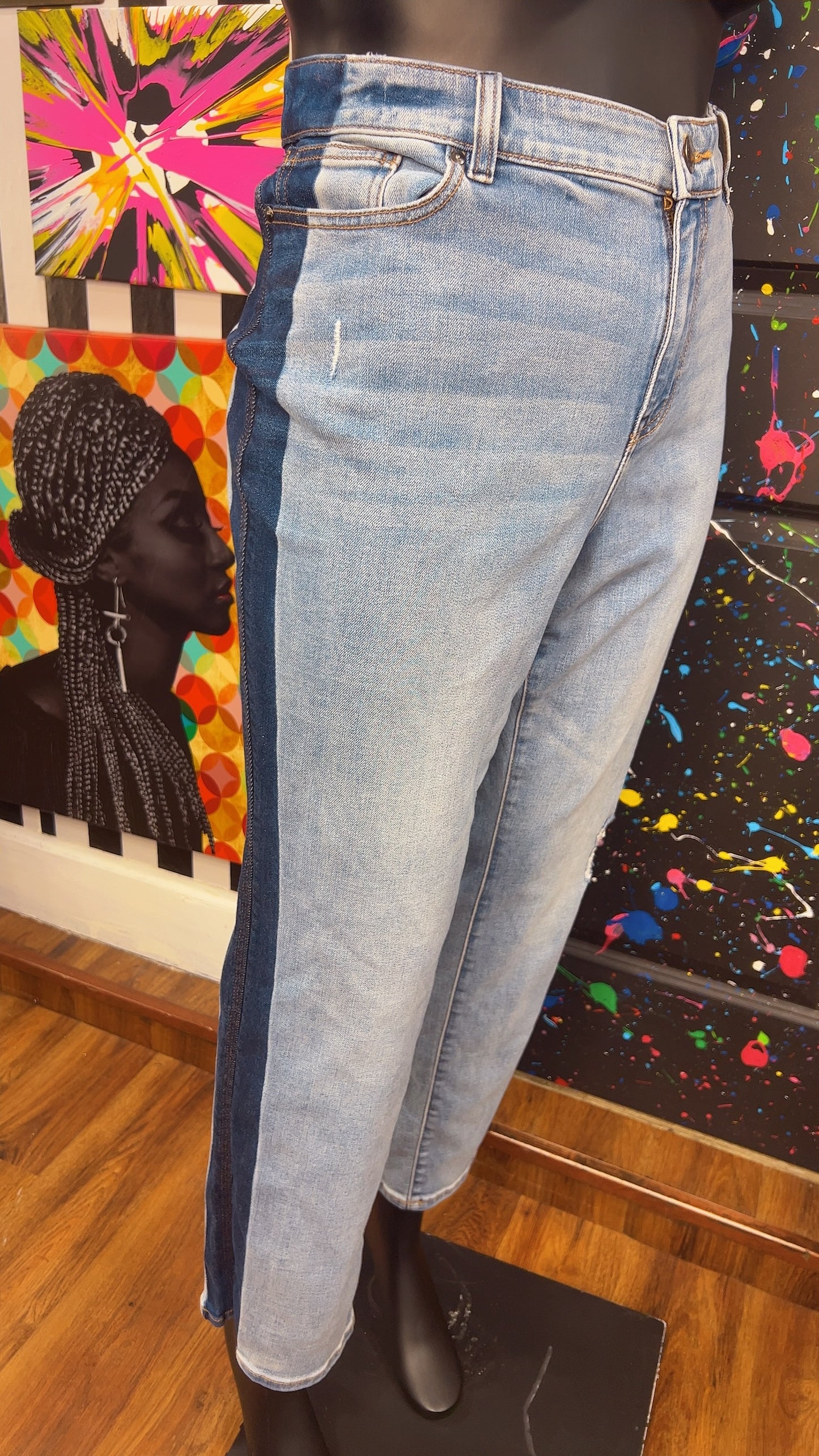 Lane Bryant Two Tone Jeans (24)