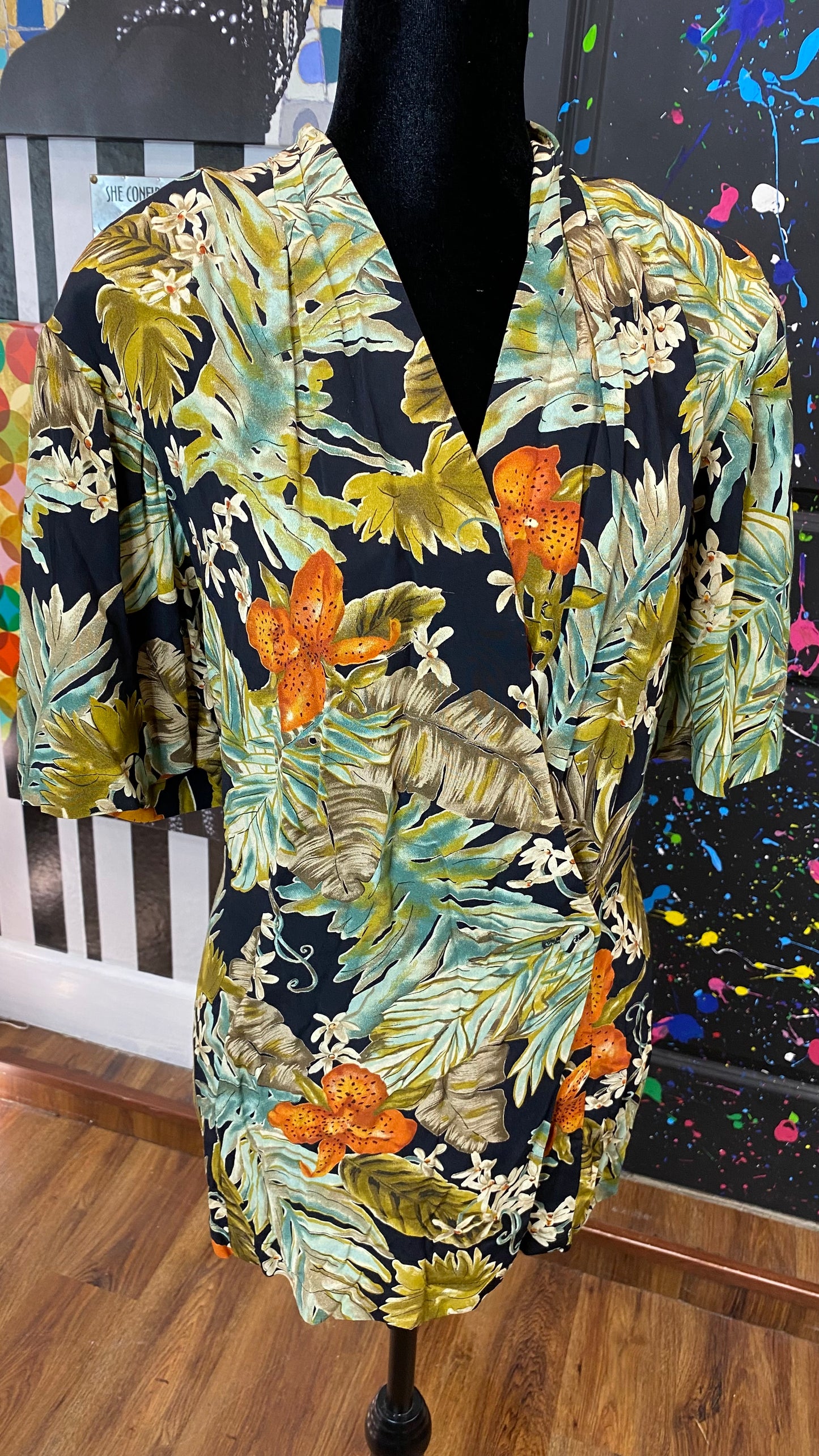 Vintage Carole Little Short Sleeve Blouse