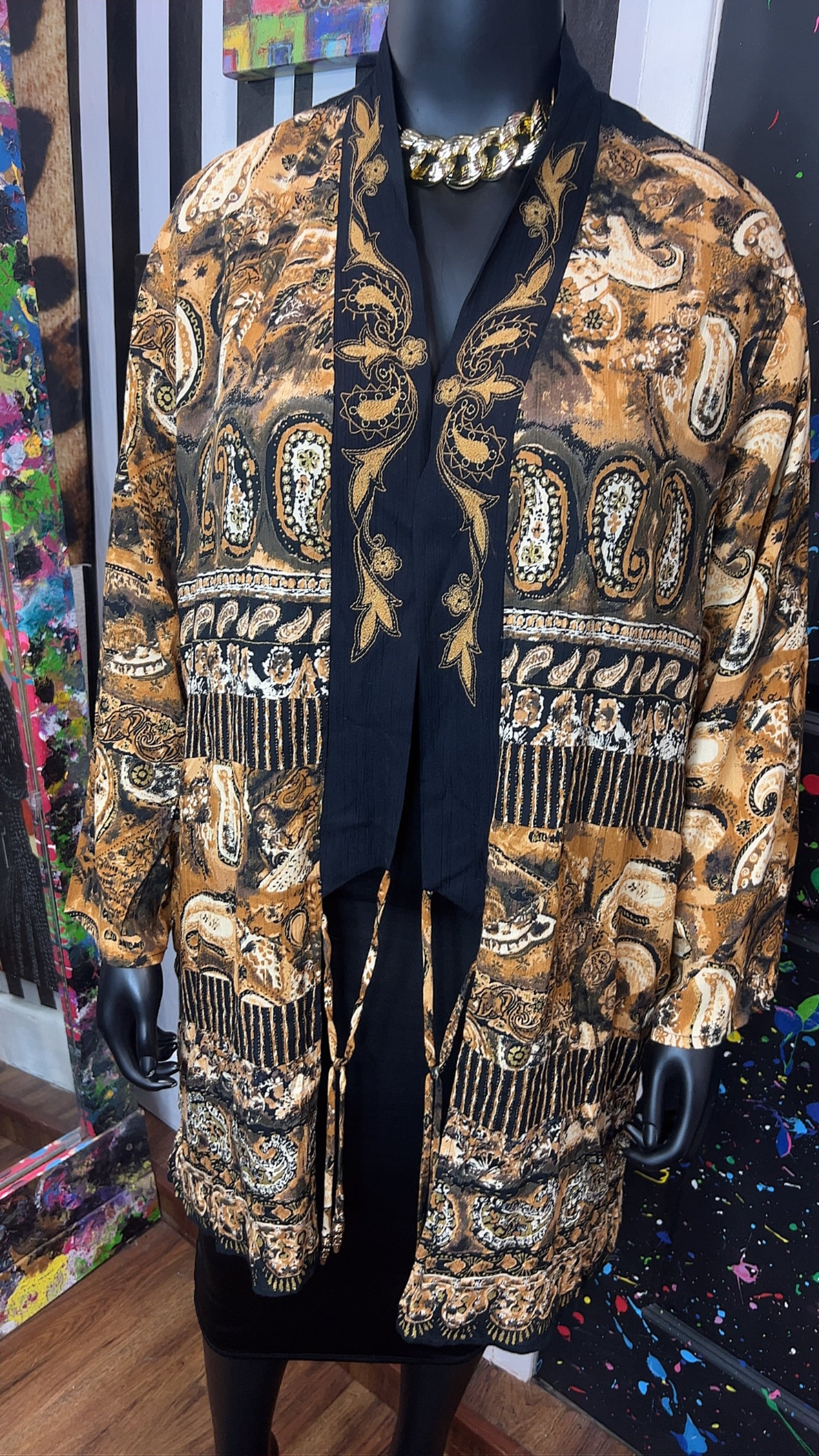 Vintage Rayon Carole Little Duster (24)