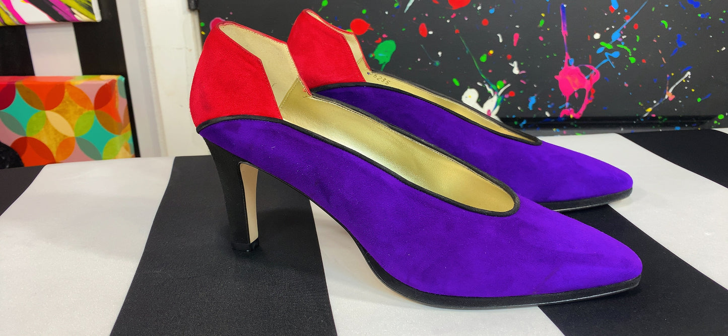 Vintage Proxy Colorblock Heels (9)