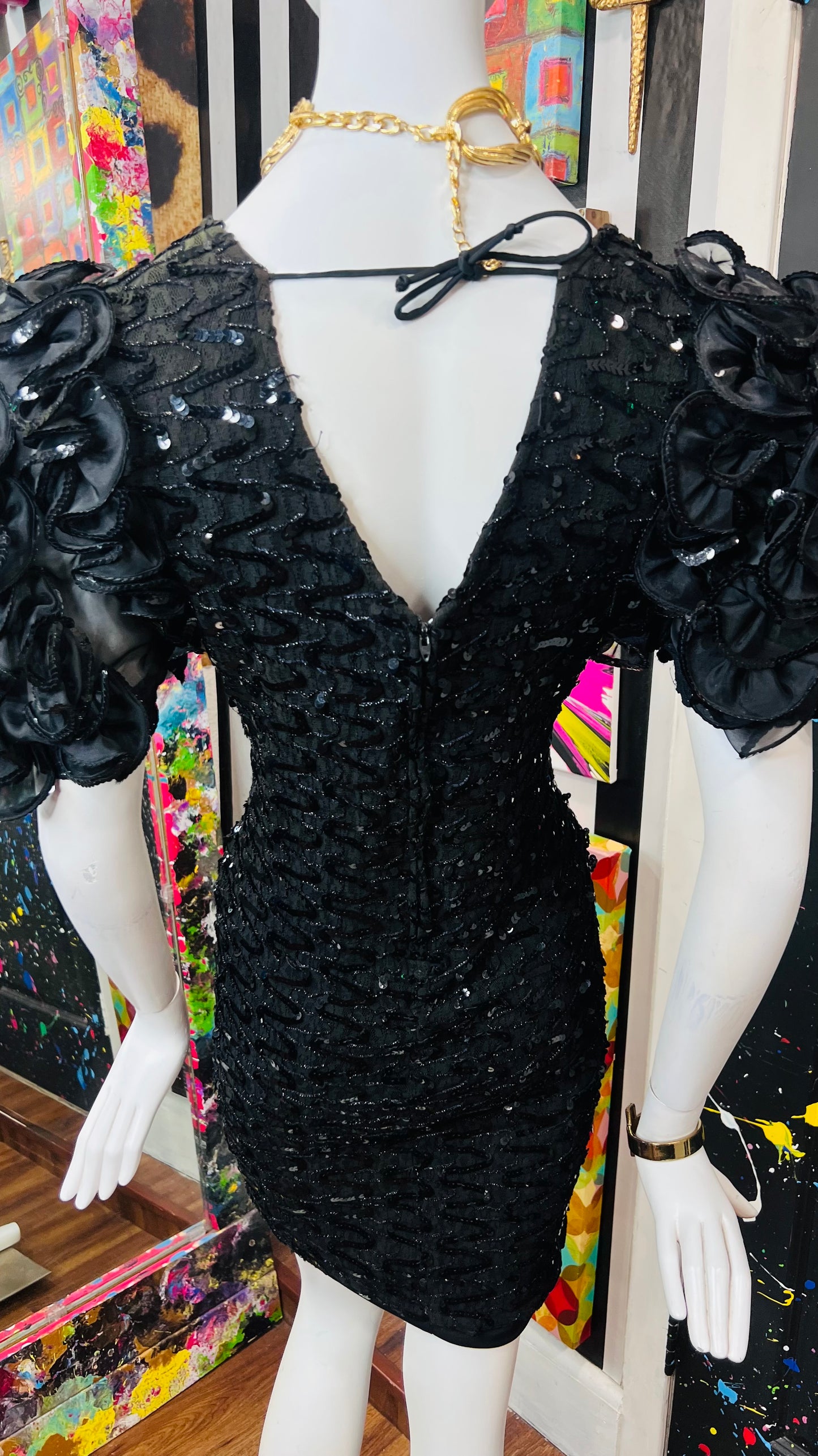 Vintage Sequin Formal Dress (14)