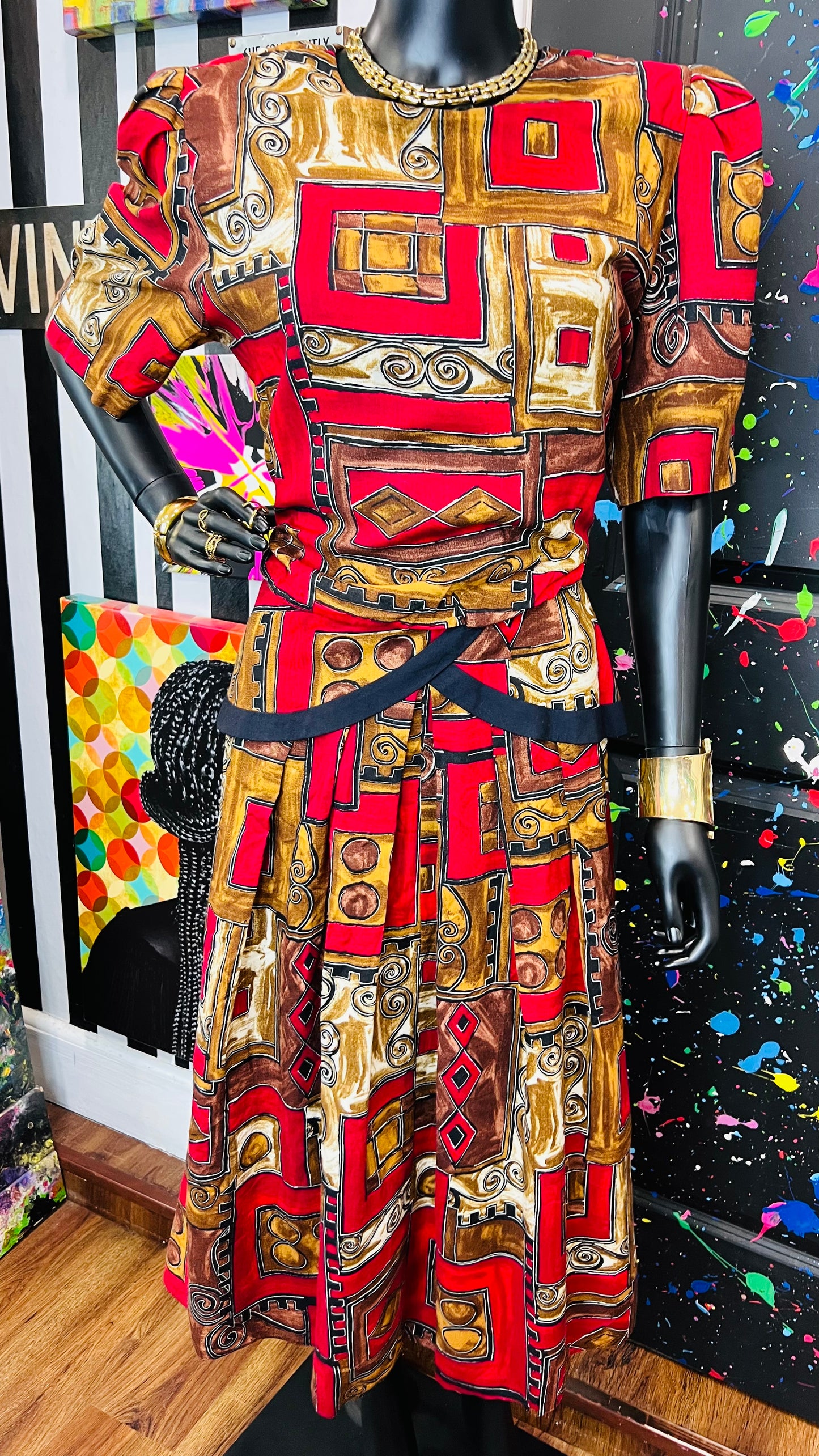 Vintage Rayon ‘Lisa’ Dress (14)