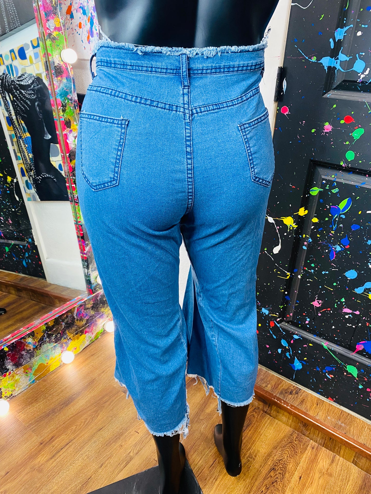 Vintage Denim Flair leg Culottes