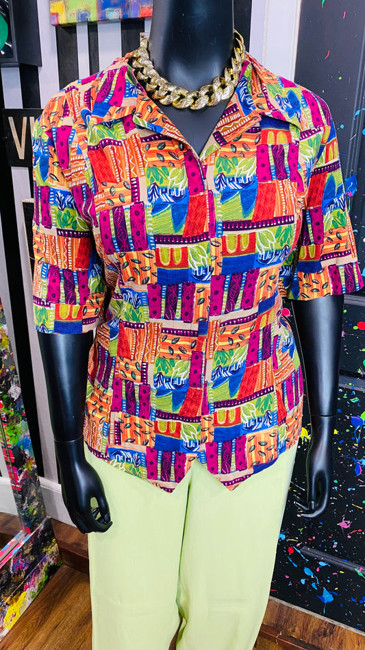 Vintage Rayon Blouse (24)