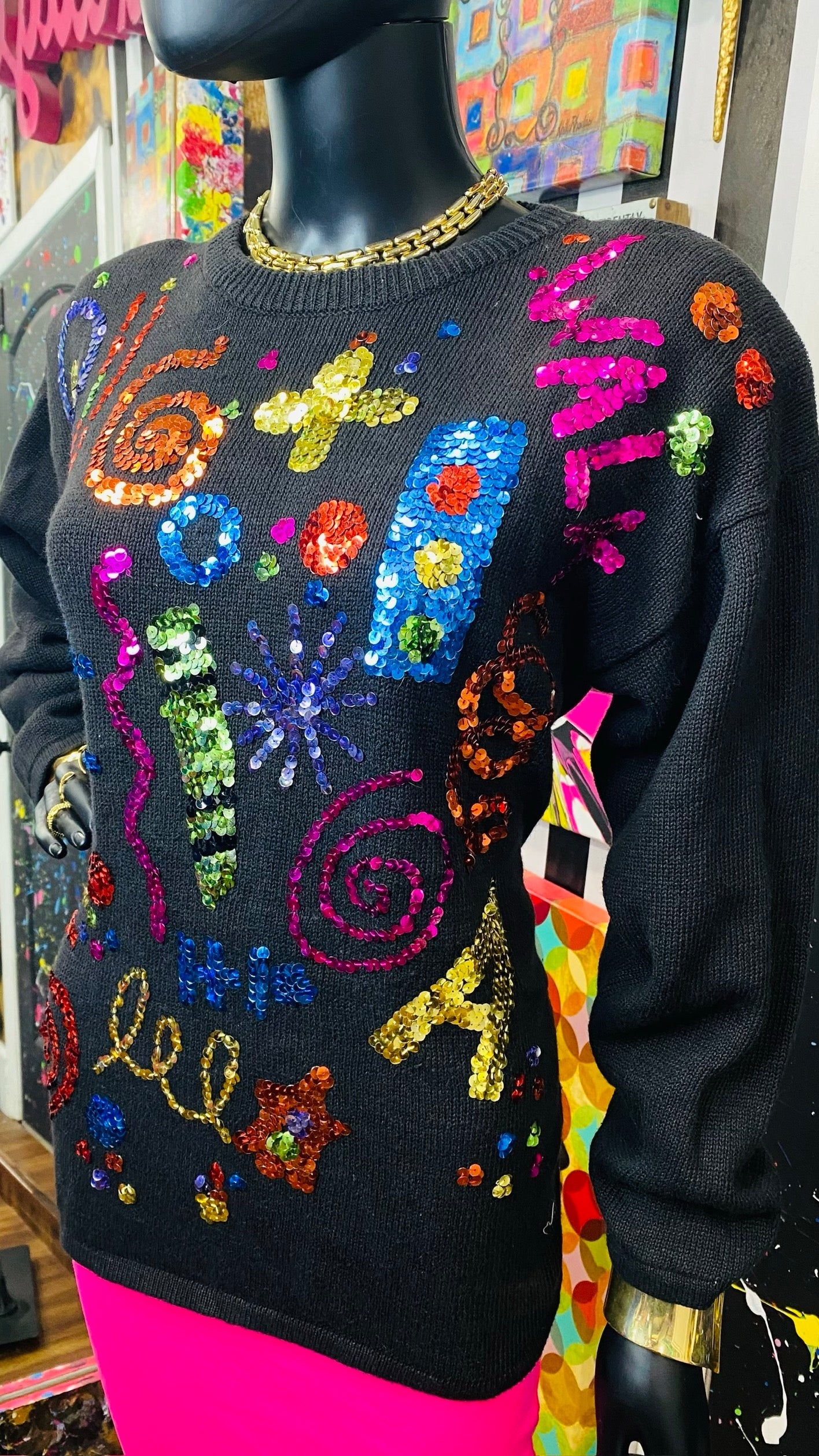 Vintage Sequin Sweater (14)