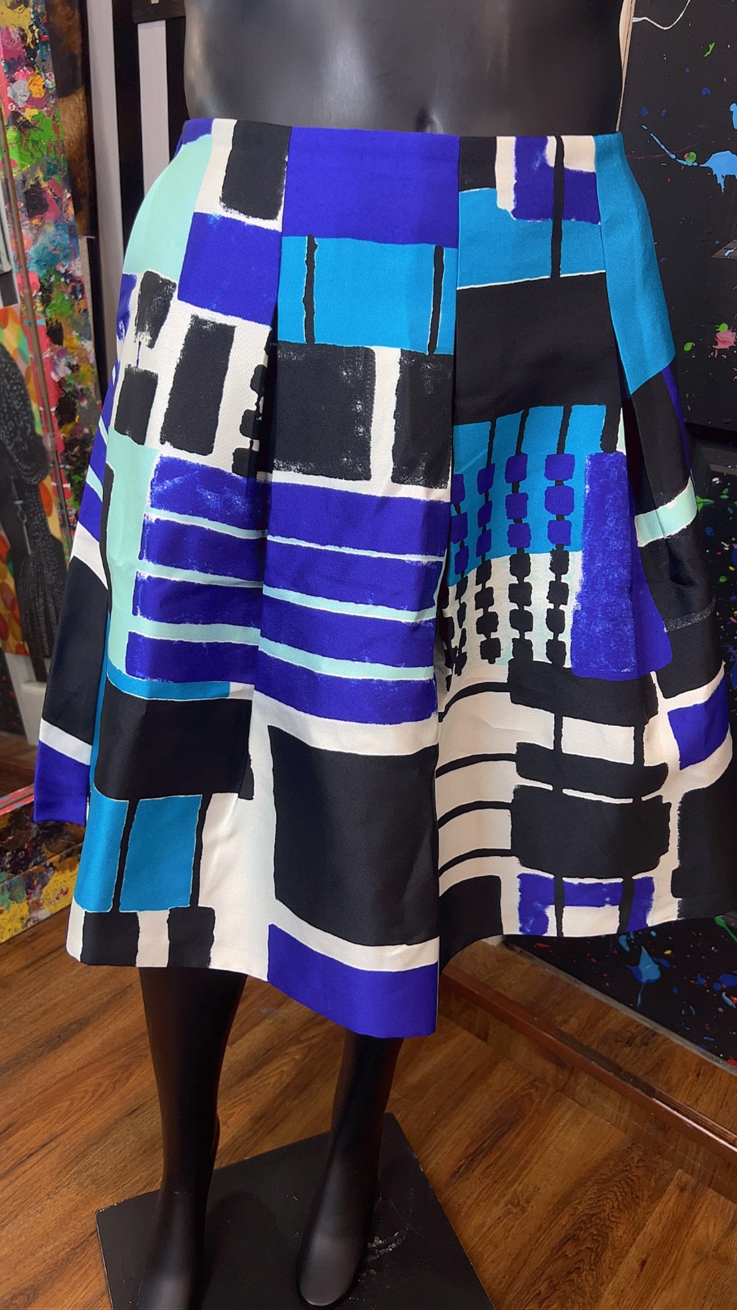 Ashley Stewart Abstract Circle Skirt (18)