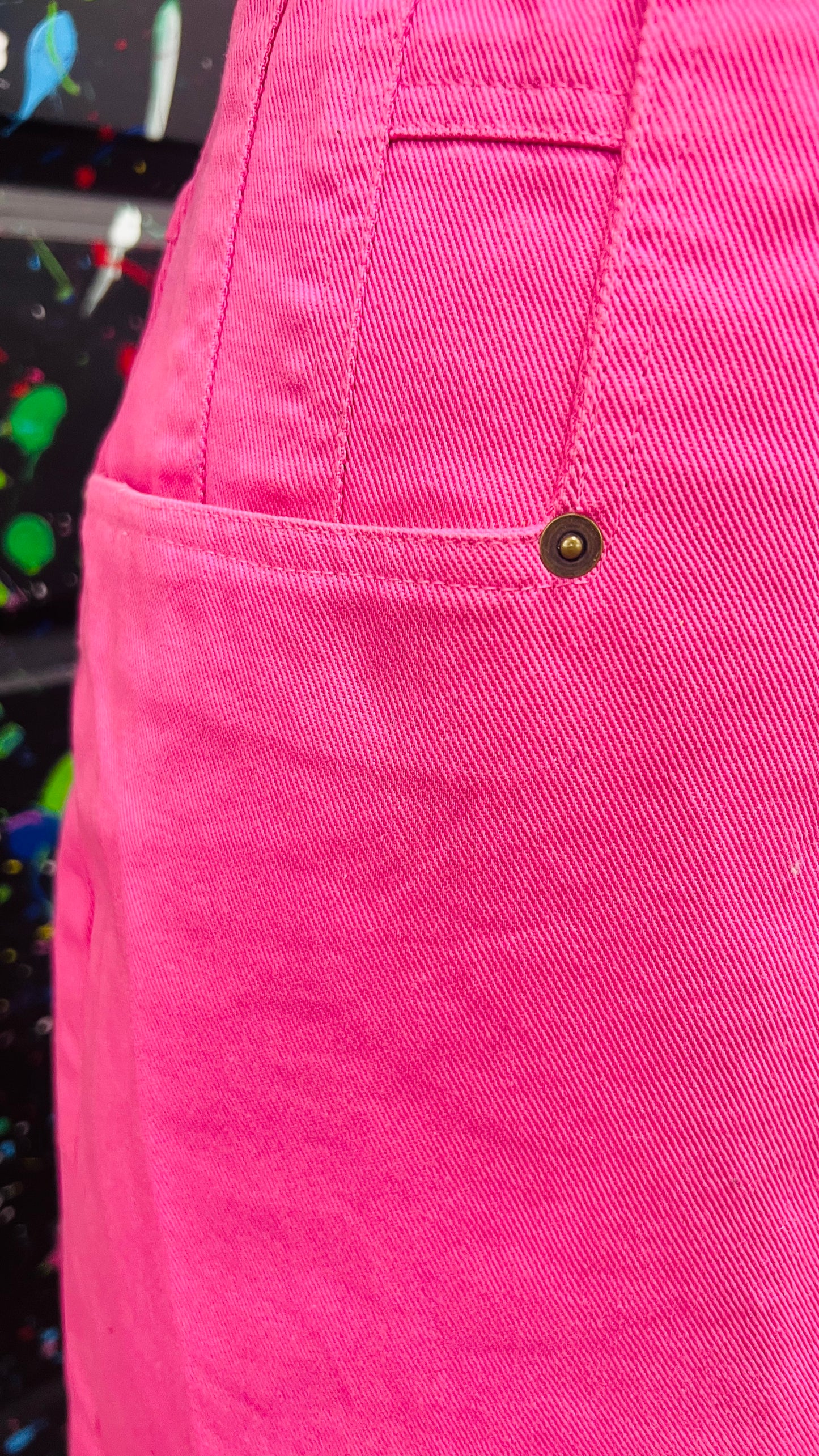 Vintage Denim Pink Skirt (28W)