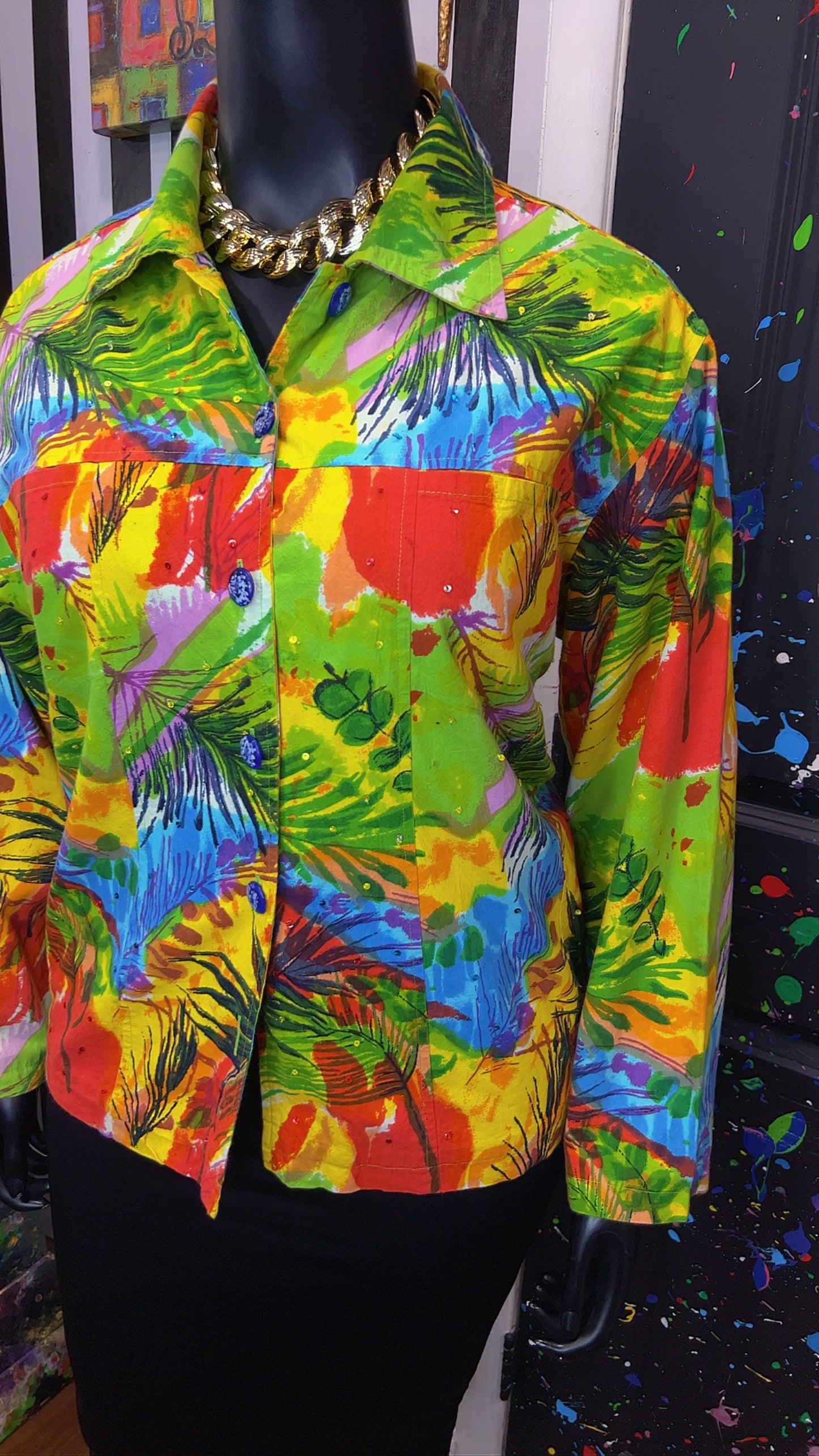 Vintage Floral Sequin Jacket (24)