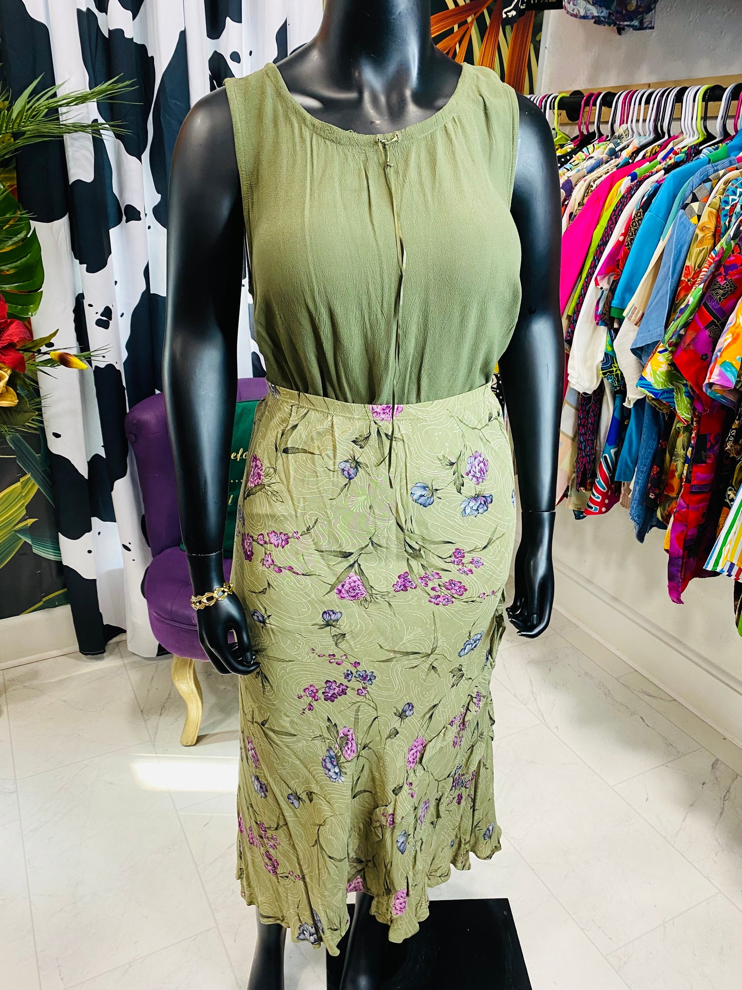 Vintage Carole Little 3 Piece Skirt Set