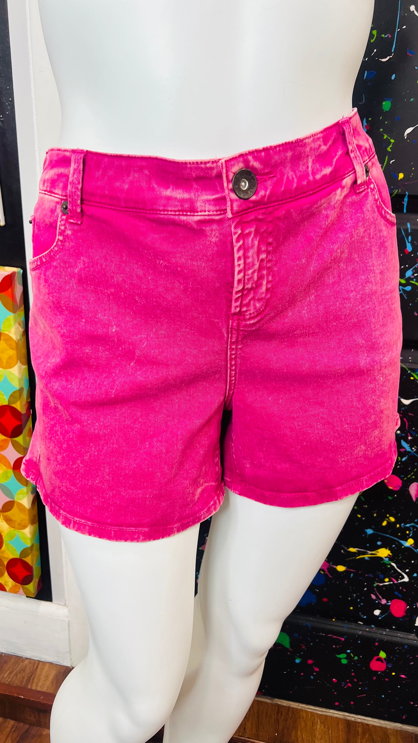 Torrid Pink Denim Shorts (20)