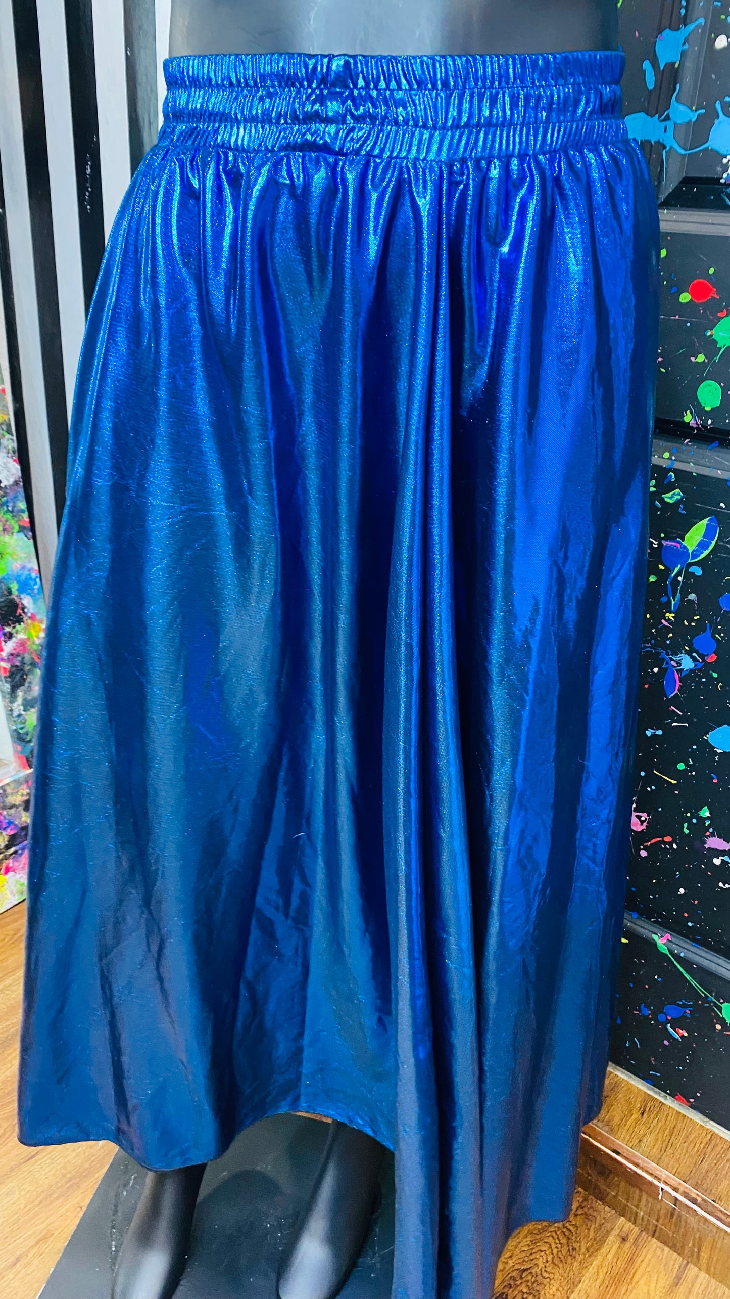 Vintage Blue Shimmer Skirt (20)