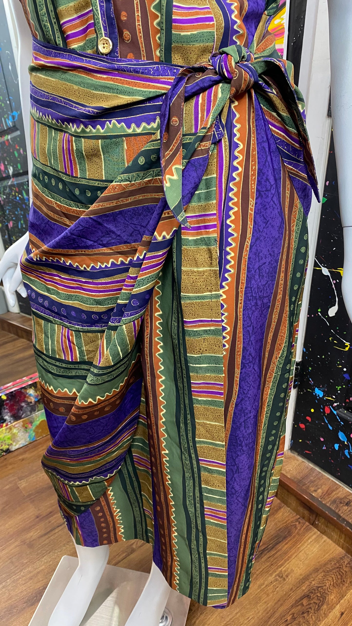 Vintage Tribal Print Dress (20)