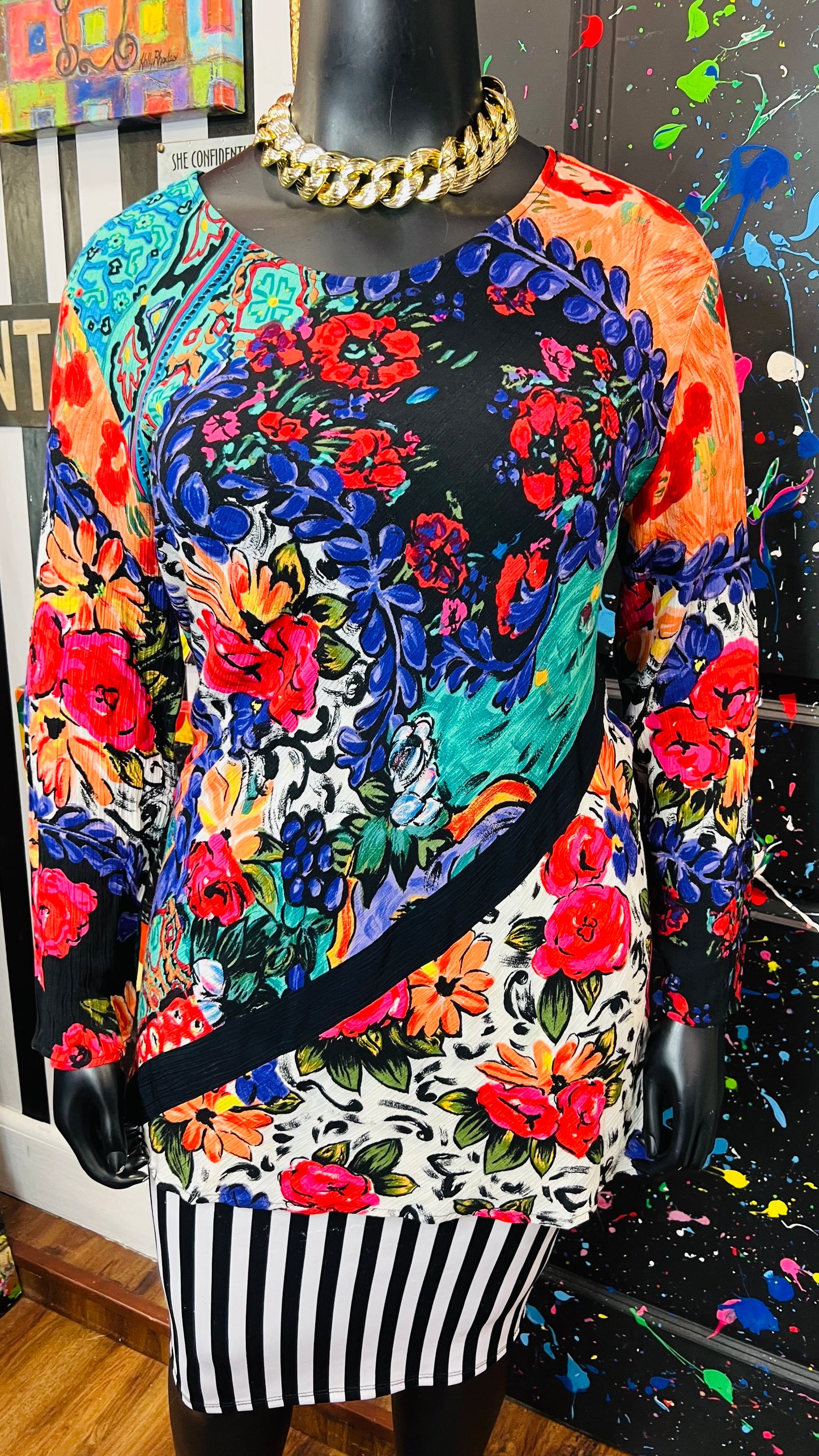 Vintage Carole Little Rayon Blouse (16)