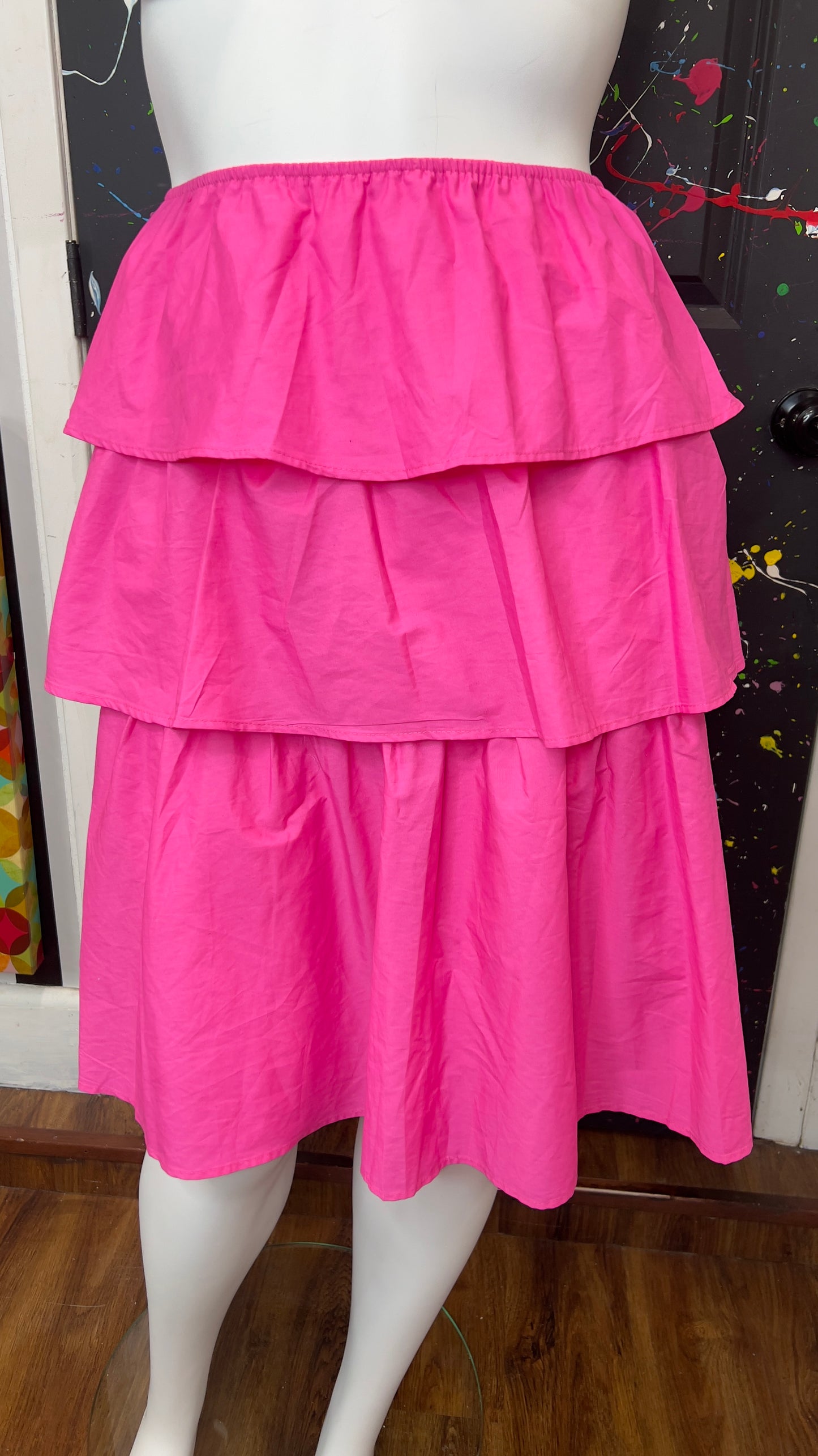 Layered Puffy Pink Skirt (22/24)