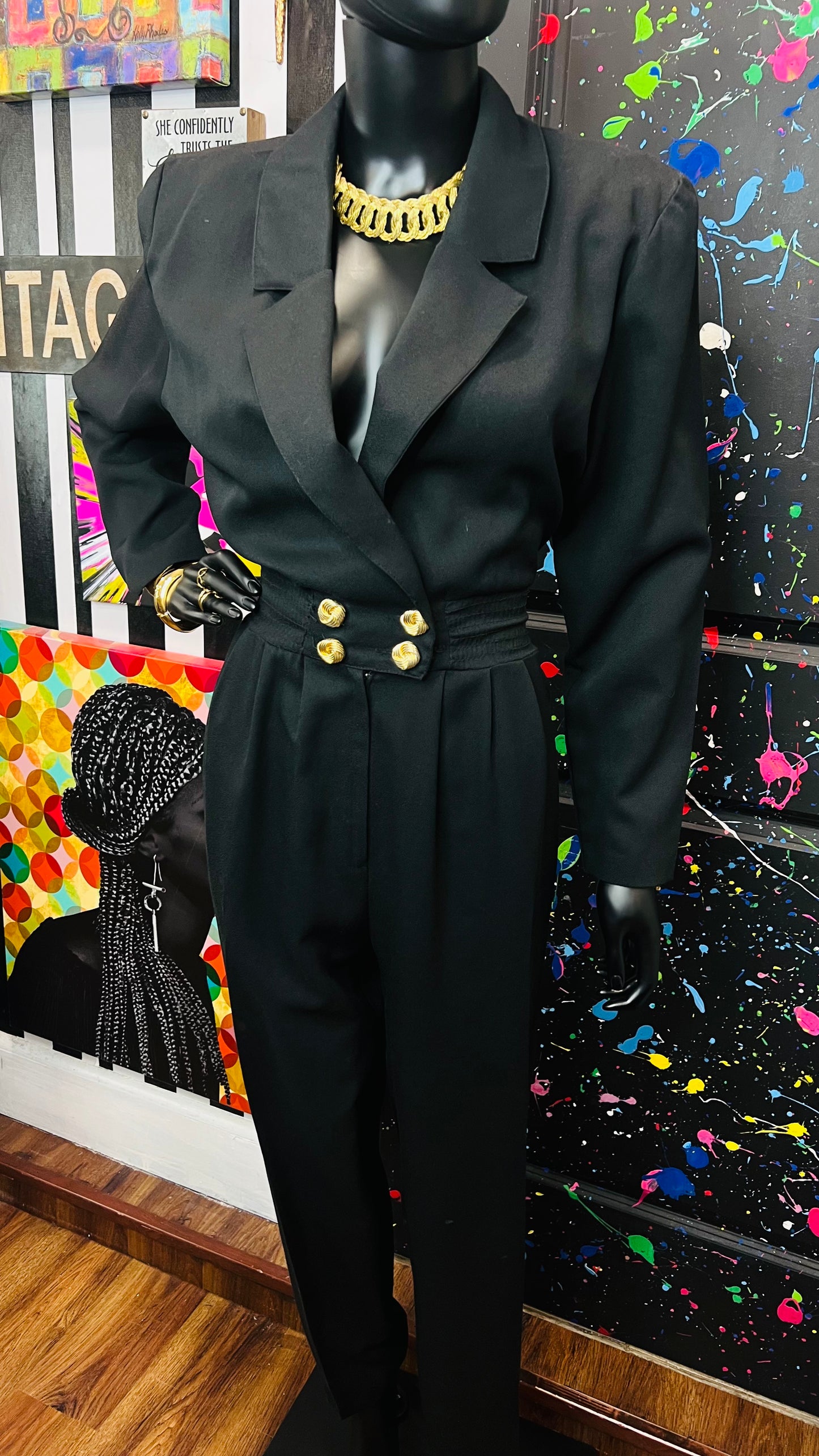 Vintage Black Jumpsuit (12)