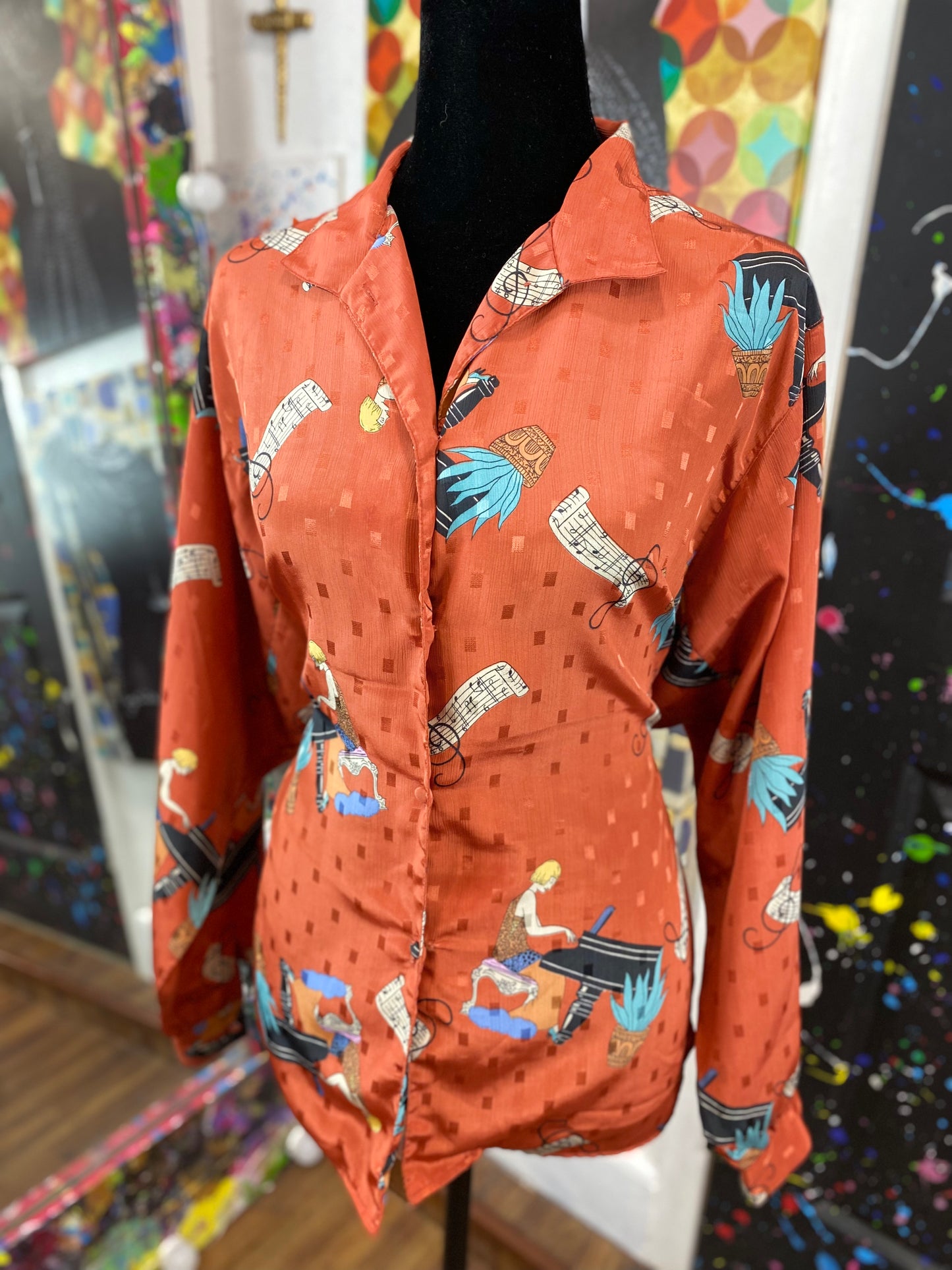 Vintage Long Sleeve Blouse