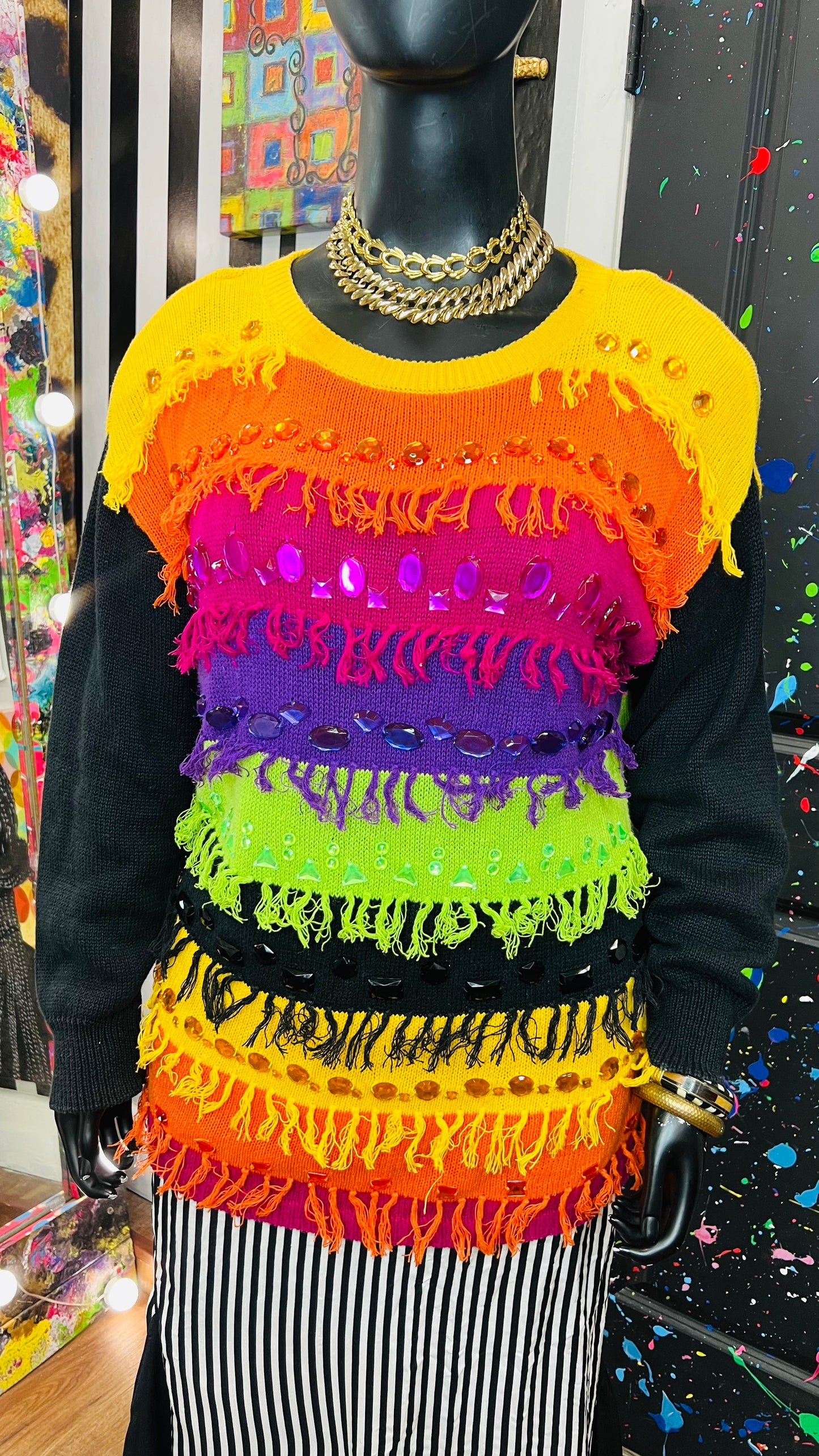 Vintage Shaggy & Jewel Sweater (20)